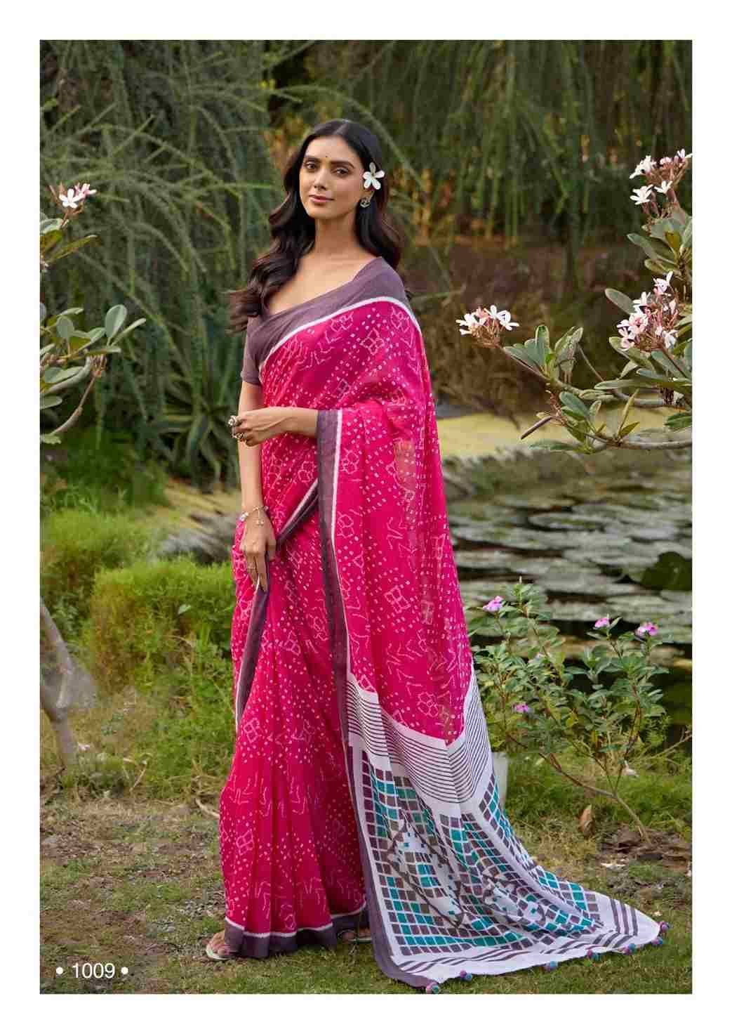 Darshana By Sr 1001 To 1010 Series Indian Traditional Wear Collection Beautiful Stylish Fancy Colorful Party Wear & Occasional Wear Pure Linen Sarees At Wholesale Price