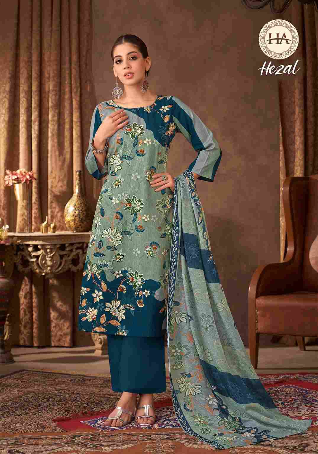 Hezal By Harshit Fashion Hub 1909-001 To 1909-006 Series Beautiful Festive Suits Stylish Fancy Colorful Casual Wear & Ethnic Wear Pure Viscose Rayon Dresses At Wholesale Price