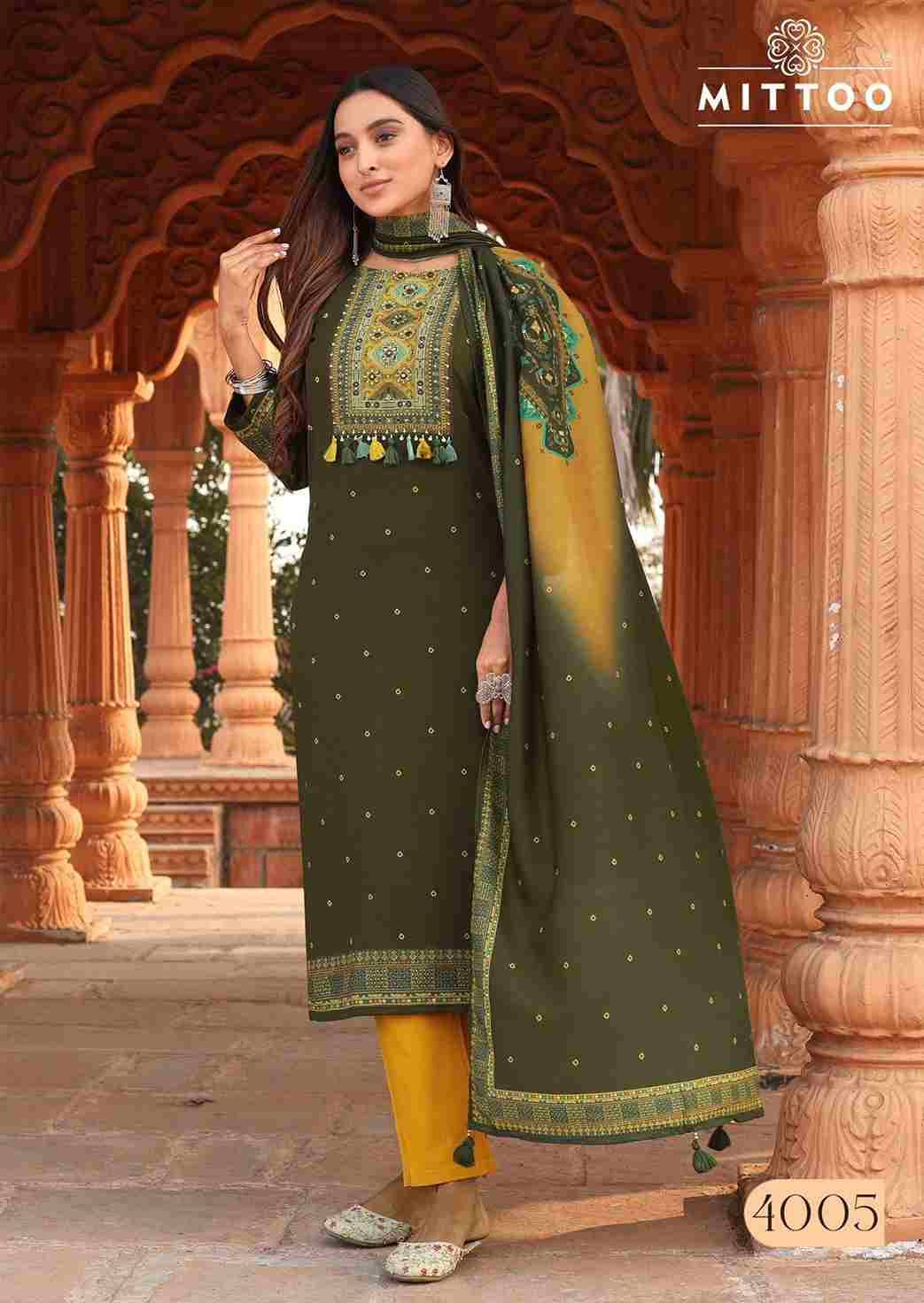 Color Drop By Mittoo 4001 To 4006 Series Beautiful Festive Suits Colorful Stylish Fancy Casual Wear & Ethnic Wear Heavy Rayon Dresses At Wholesale Price