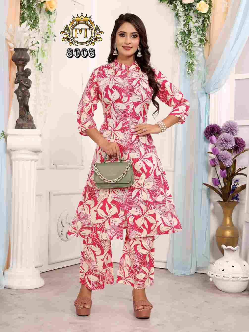 Dulhari Vol-7 By Padmavati Textiles 8001 To 8008 Series Designer Stylish Fancy Colorful Beautiful Party Wear & Ethnic Wear Collection Rayon Print Kurtis With Bottom At Wholesale Price