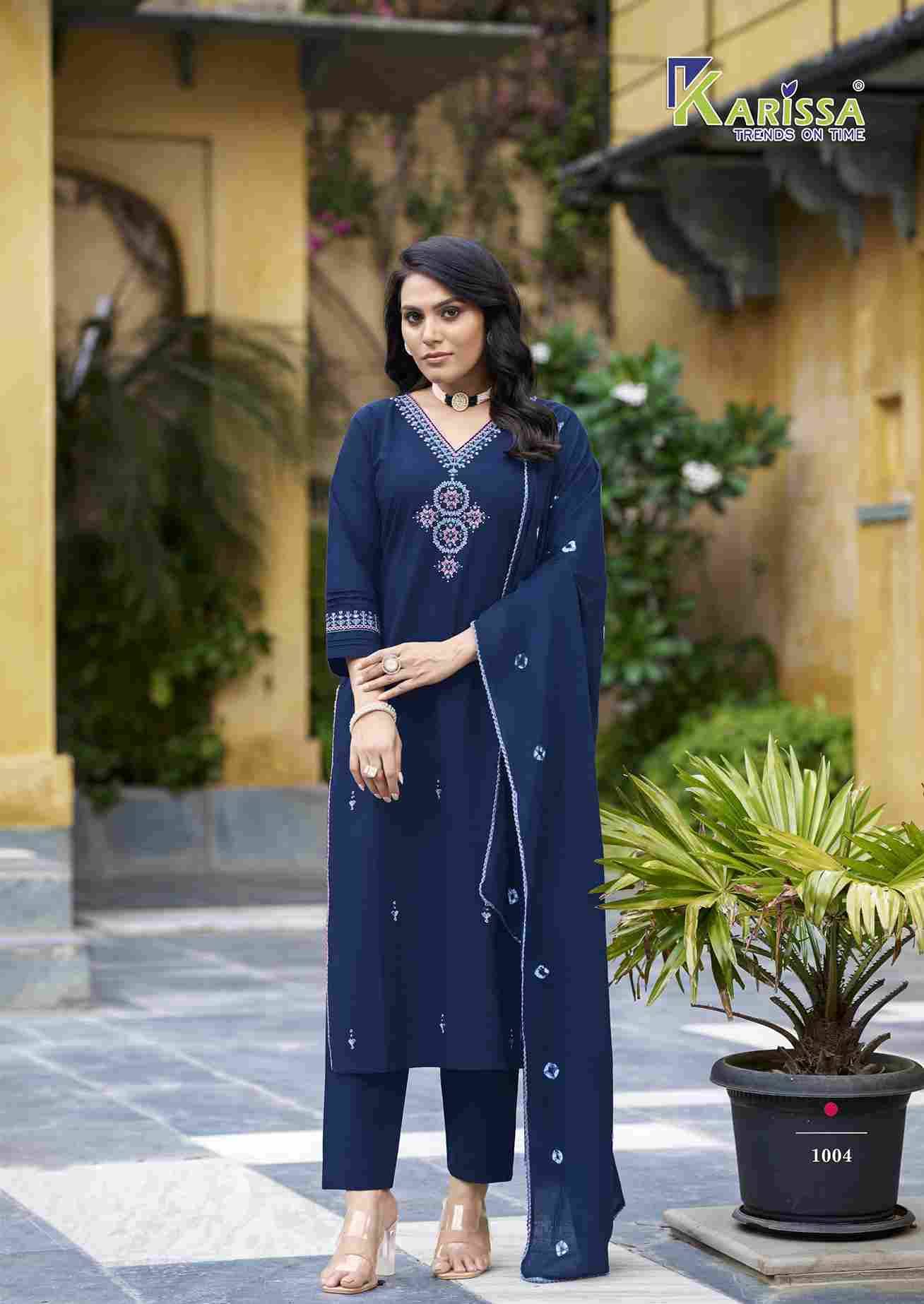 Hiya By Karissa 1001 To 1004 Series Beautiful Festive Suits Colorful Stylish Fancy Casual Wear & Ethnic Wear Pure Cotton Dresses At Wholesale Price