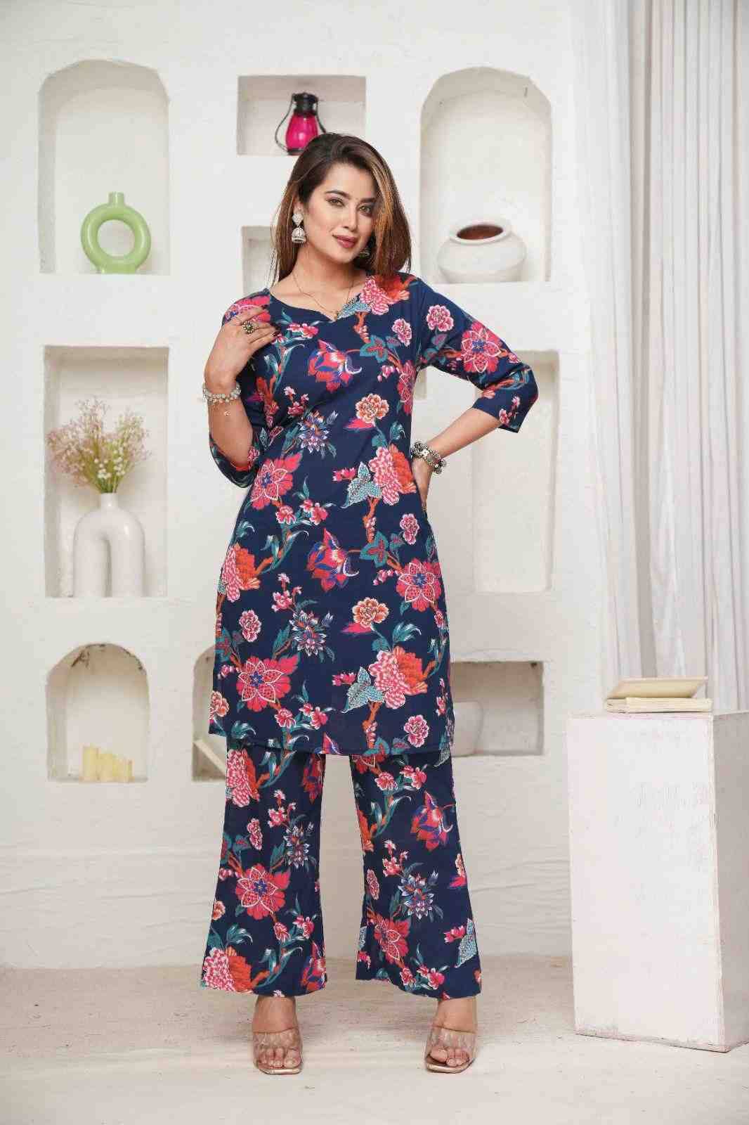 Sandhya By Kaamiri 01 To 03 Series Designer Stylish Fancy Colorful Beautiful Party Wear & Ethnic Wear Collection Cotton Print Co-Ord At Wholesale Price