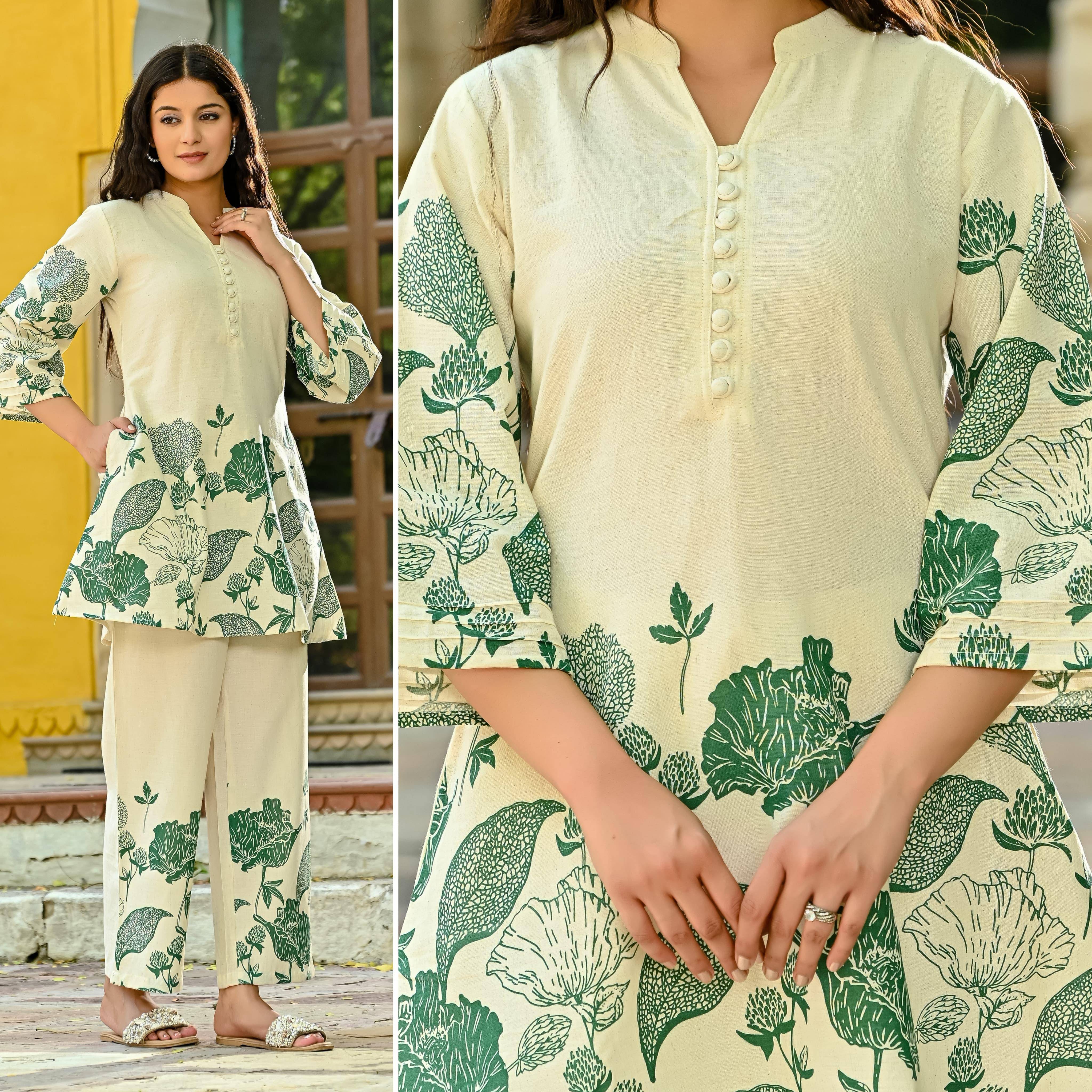 Saniya By Kaamiri 01 To 07 Series Designer Stylish Fancy Colorful Beautiful Party Wear & Ethnic Wear Collection Cotton Print Co-Ord At Wholesale Price