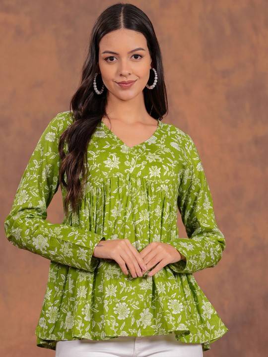 Kanika By Kaamiri 01 To 08 Series Designer Stylish Fancy Colorful Beautiful Party Wear & Ethnic Wear Collection Rayon Printed Tops At Wholesale Price