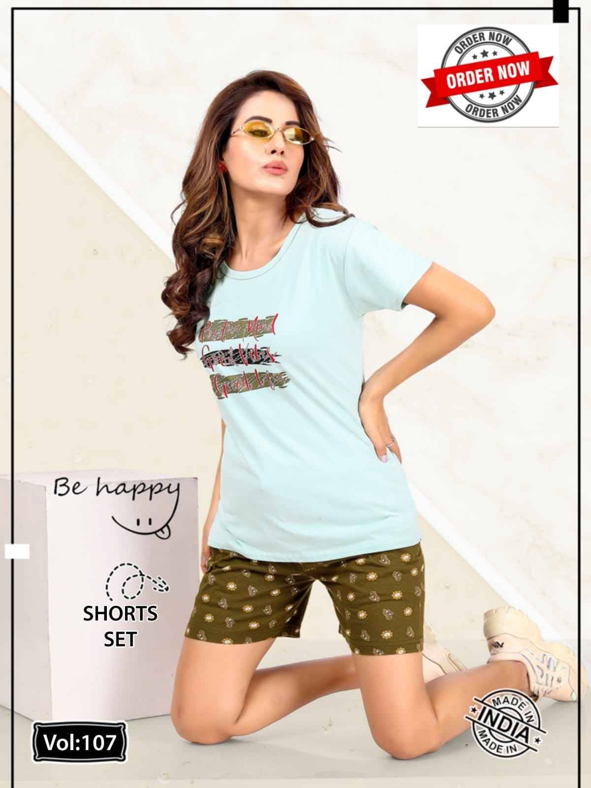 Vol-107 By Kaamiri 107-A To 107-F Series Beautiful Stylish Fancy Colorful Casual Wear & Ethnic Wear Hosiery Cotton Night Suits At Wholesale Price