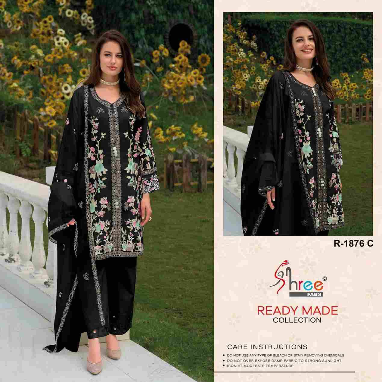 Shree Fabs Hit Design R-1876 Colours By Shree Fabs R-1876-A To R-1876-D Series Designer Pakistani Suits Collection Beautiful Stylish Fancy Colorful Party Wear & Occasional Wear Cambric Cotton Lawn Dresses At Wholesale Price
