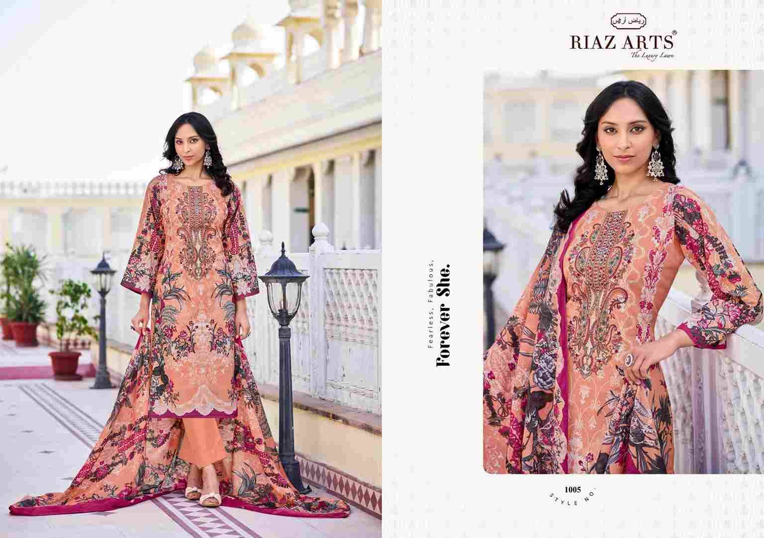 Musafir Vol-26 By Riaz Arts 1001 To 1008 Series Beautiful Festive Suits Stylish Fancy Colorful Casual Wear & Ethnic Wear Pure Lawn Print Dresses At Wholesale Price