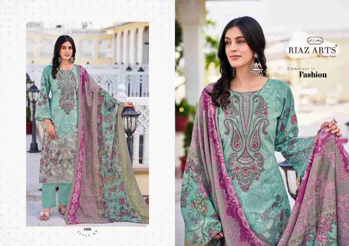 Musafir Vol-26 By Riaz Arts 1001 To 1008 Series Beautiful Festive Suits Stylish Fancy Colorful Casual Wear & Ethnic Wear Pure Lawn Print Dresses At Wholesale Price
