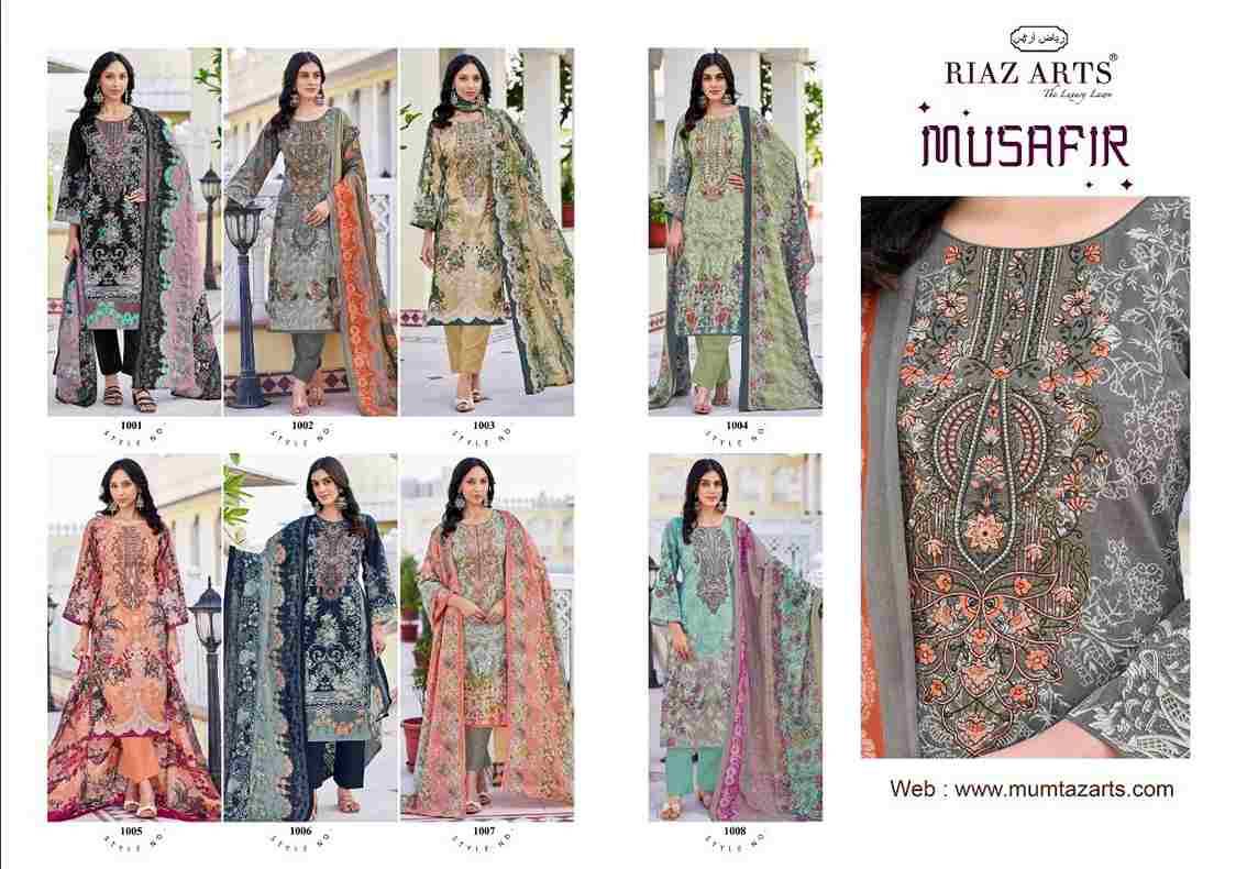 Musafir Vol-26 By Riaz Arts 1001 To 1008 Series Beautiful Festive Suits Stylish Fancy Colorful Casual Wear & Ethnic Wear Pure Lawn Print Dresses At Wholesale Price