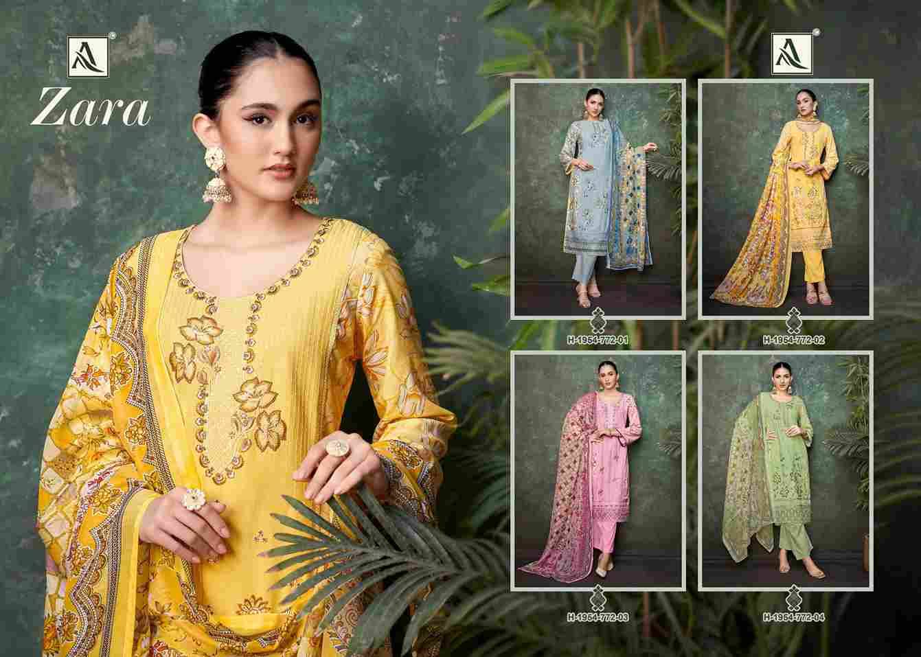 Zara By Alok Suit 1954-772-01 To 1954-772-04 Series Beautiful Festive Suits Colorful Stylish Fancy Casual Wear & Ethnic Wear Pure Viscose Rayon Dresses At Wholesale Price
