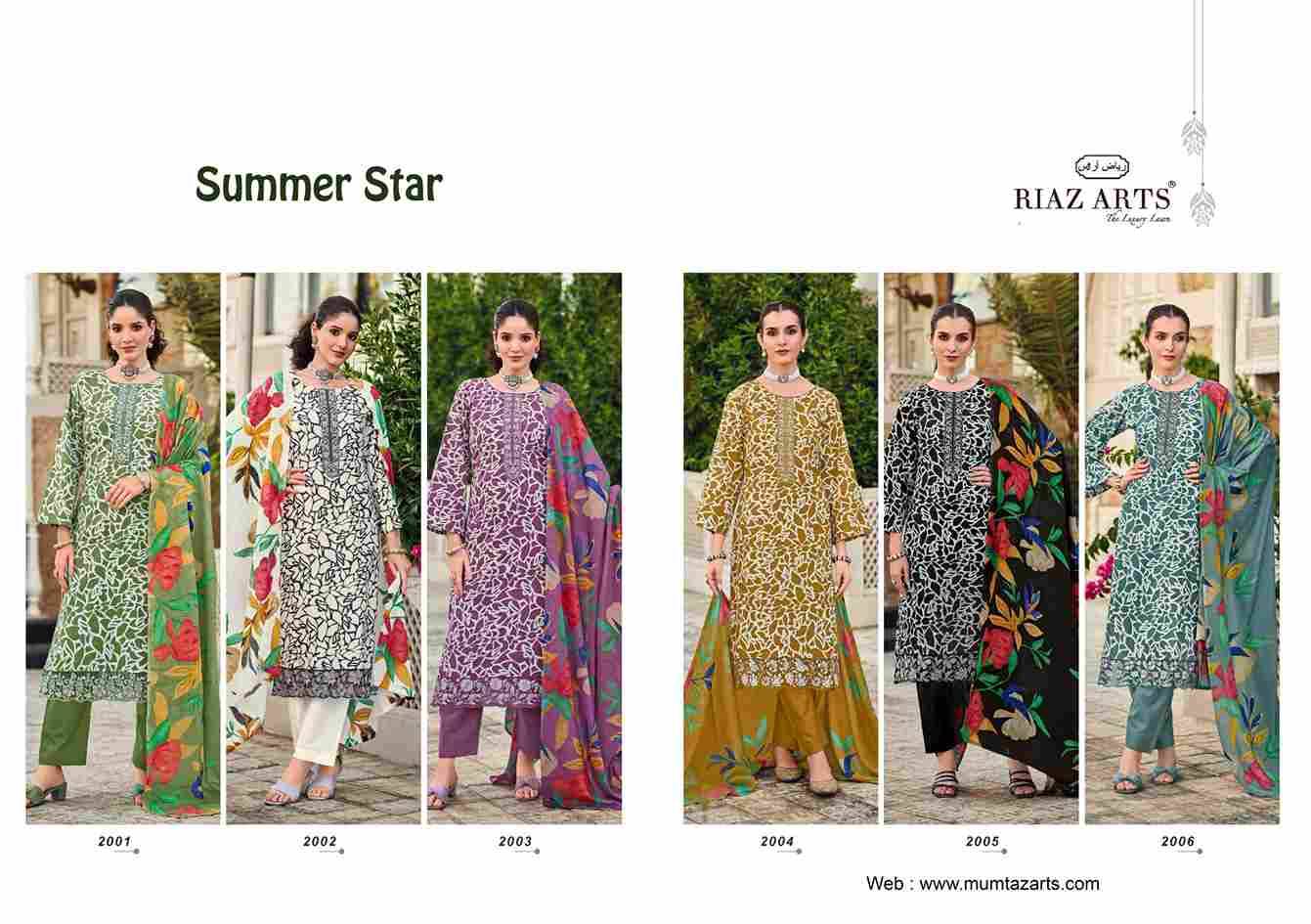 Summer Star By Riaz Arts 2001 To 2006 Series Beautiful Festive Suits Stylish Fancy Colorful Casual Wear & Ethnic Wear Pure Lawn Cambric Print Dresses At Wholesale Price