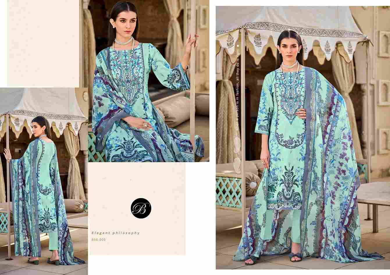 Naira Vol-110 By Belliza 856-001 To 856-008 Series Beautiful Festive Suits Stylish Fancy Colorful Casual Wear & Ethnic Wear Pure Cotton Print Dresses At Wholesale Price