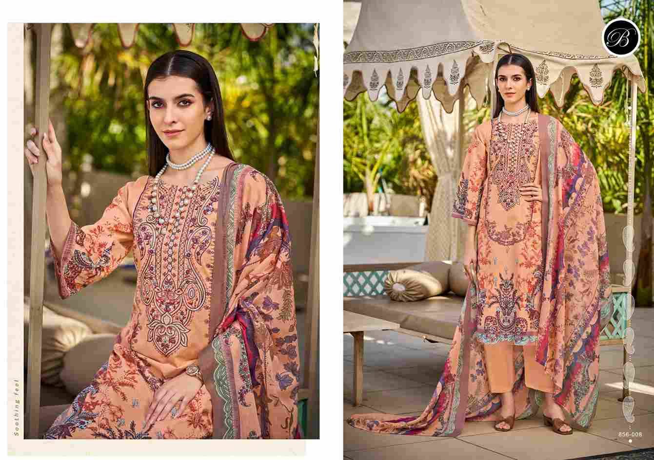 Naira Vol-110 By Belliza 856-001 To 856-008 Series Beautiful Festive Suits Stylish Fancy Colorful Casual Wear & Ethnic Wear Pure Cotton Print Dresses At Wholesale Price