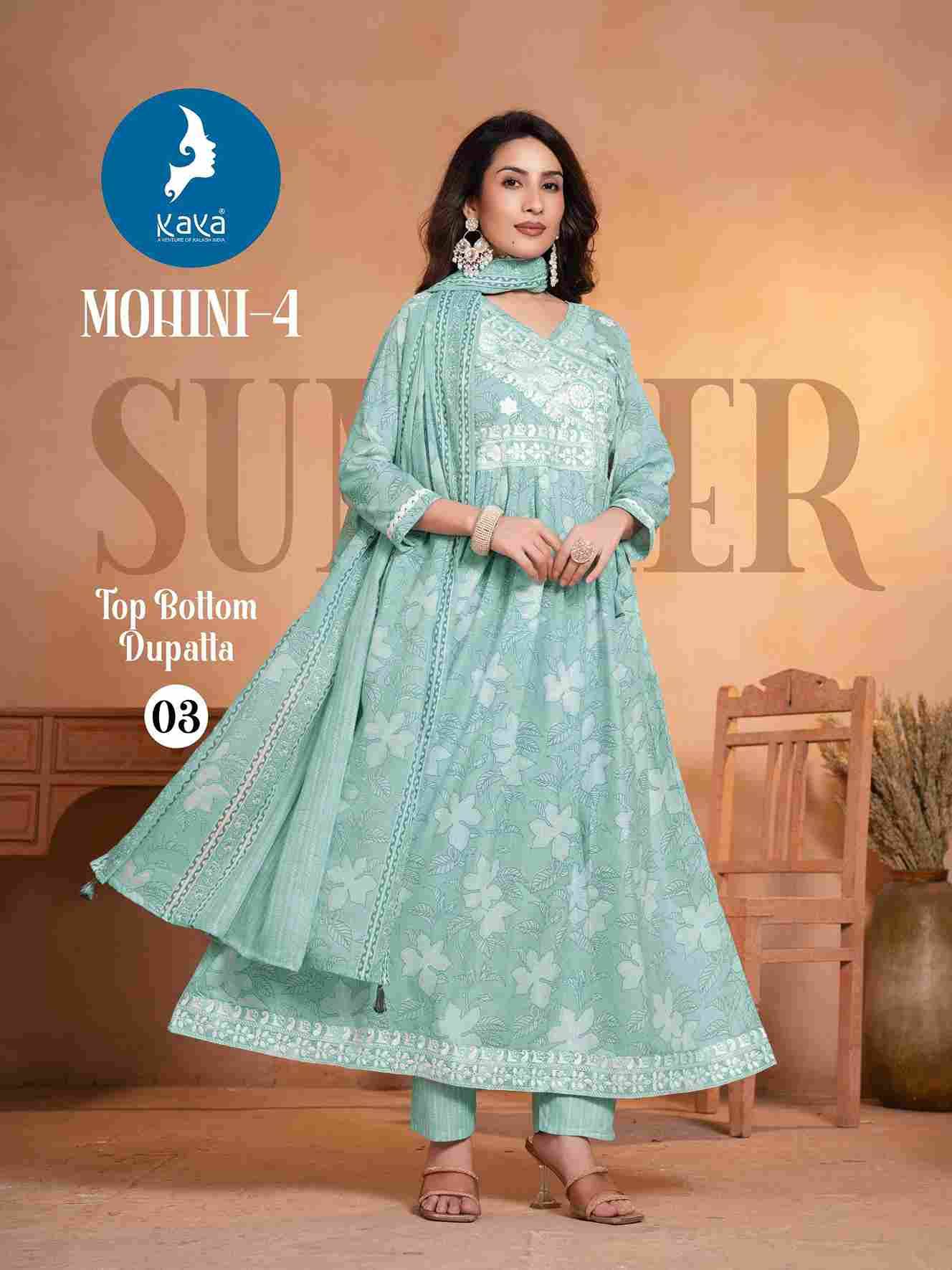 Mohini Vol-4 By Kaya 01 To 06 Series Beautiful Stylish Festive Suits Fancy Colorful Casual Wear & Ethnic Wear & Ready To Wear Cotton Dresses At Wholesale Price