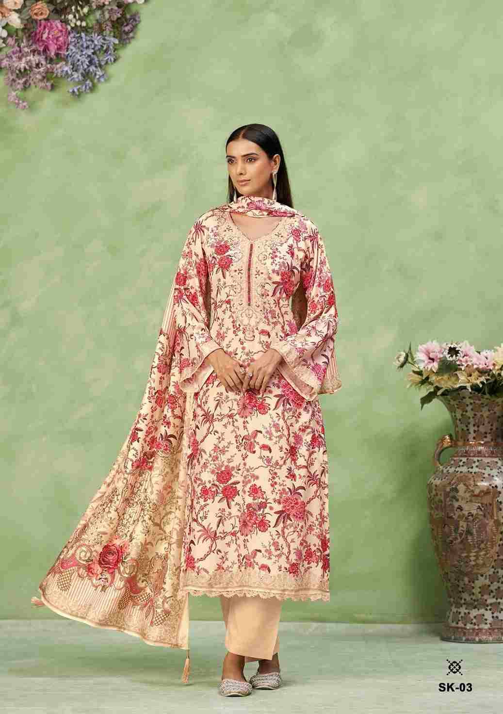 Surkh Vol-2 By Karva Designer Studio 01 To 06 Series Beautiful Festive Suits Stylish Fancy Colorful Casual Wear & Ethnic Wear Pure Viscose Muslin Digital Print Dresses At Wholesale Price