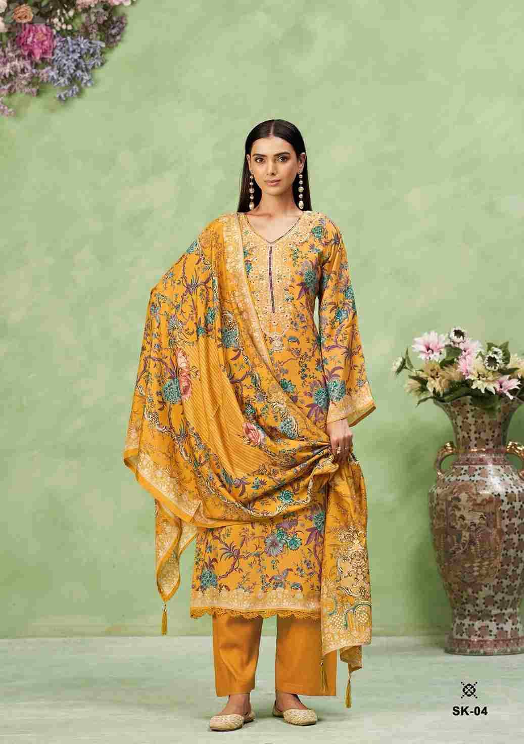 Surkh Vol-2 By Karva Designer Studio 01 To 06 Series Beautiful Festive Suits Stylish Fancy Colorful Casual Wear & Ethnic Wear Pure Viscose Muslin Digital Print Dresses At Wholesale Price