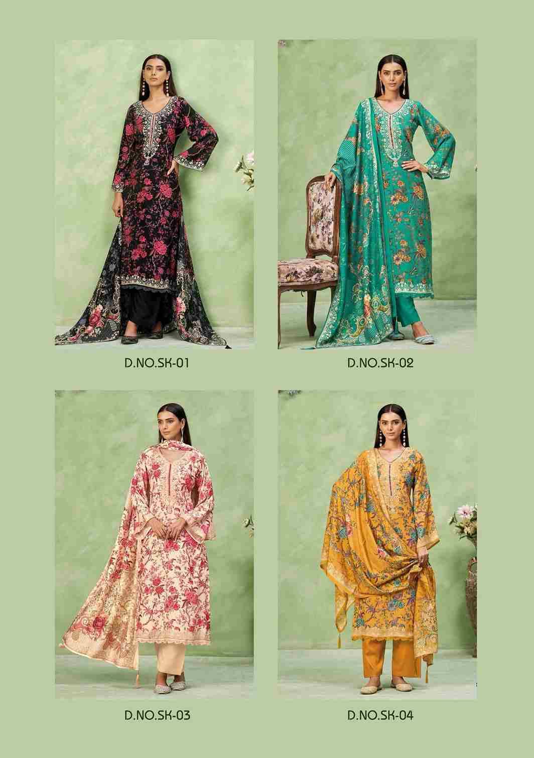 Surkh Vol-2 By Karva Designer Studio 01 To 06 Series Beautiful Festive Suits Stylish Fancy Colorful Casual Wear & Ethnic Wear Pure Viscose Muslin Digital Print Dresses At Wholesale Price