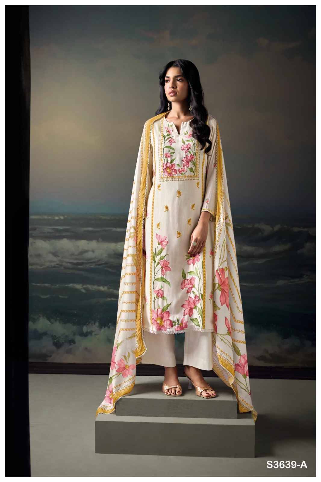 Kaisha-3639 By Ganga Fashion 3639-A To 3639-D Series Beautiful Festive Suits Colorful Stylish Fancy Casual Wear & Ethnic Wear Pure Bemberg Silk Dresses At Wholesale Price