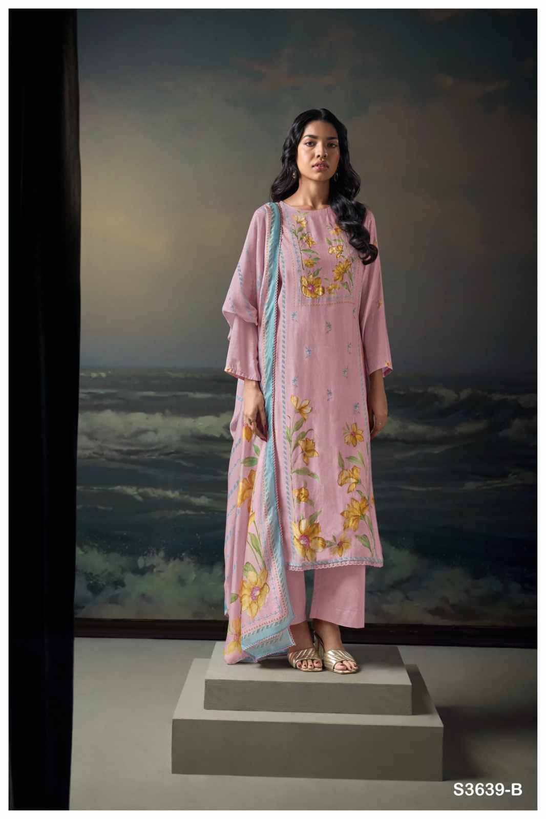 Kaisha-3639 By Ganga Fashion 3639-A To 3639-D Series Beautiful Festive Suits Colorful Stylish Fancy Casual Wear & Ethnic Wear Pure Bemberg Silk Dresses At Wholesale Price