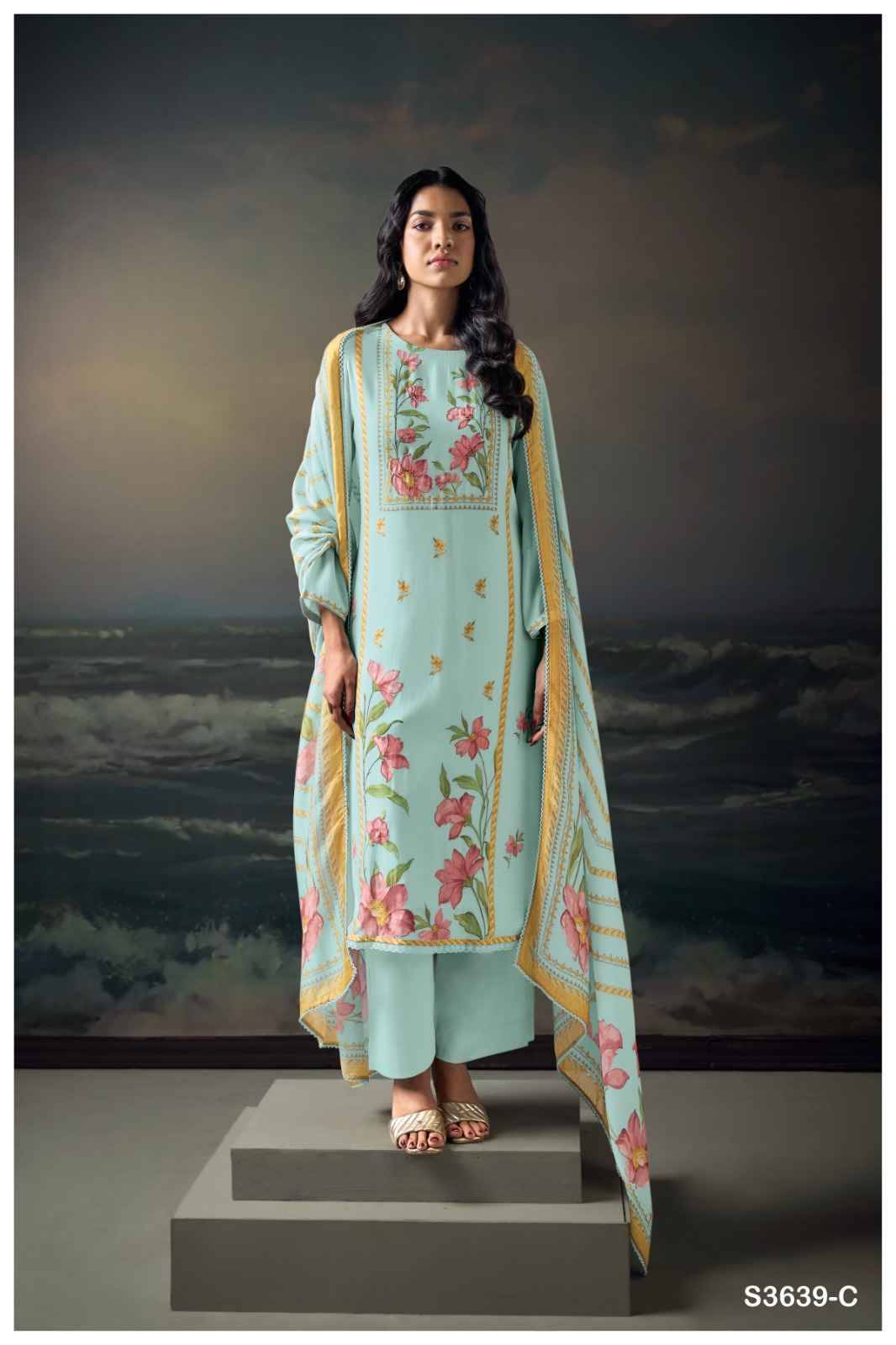 Kaisha-3639 By Ganga Fashion 3639-A To 3639-D Series Beautiful Festive Suits Colorful Stylish Fancy Casual Wear & Ethnic Wear Pure Bemberg Silk Dresses At Wholesale Price
