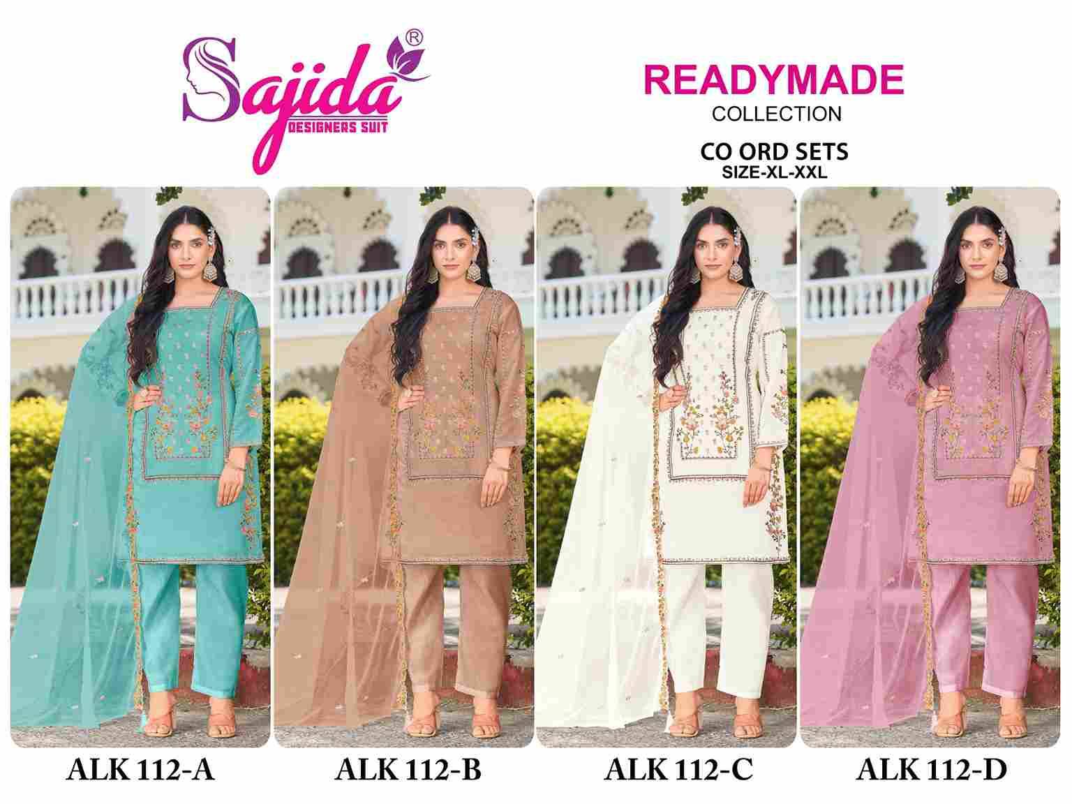 ALK-112 Colours By Sajida Designer Suits 112-A To 112-D Series Beautiful Pakistani Suits Colorful Stylish Fancy Casual Wear & Ethnic Wear Heavy Roman Silk Embroidered Dresses At Wholesale Price