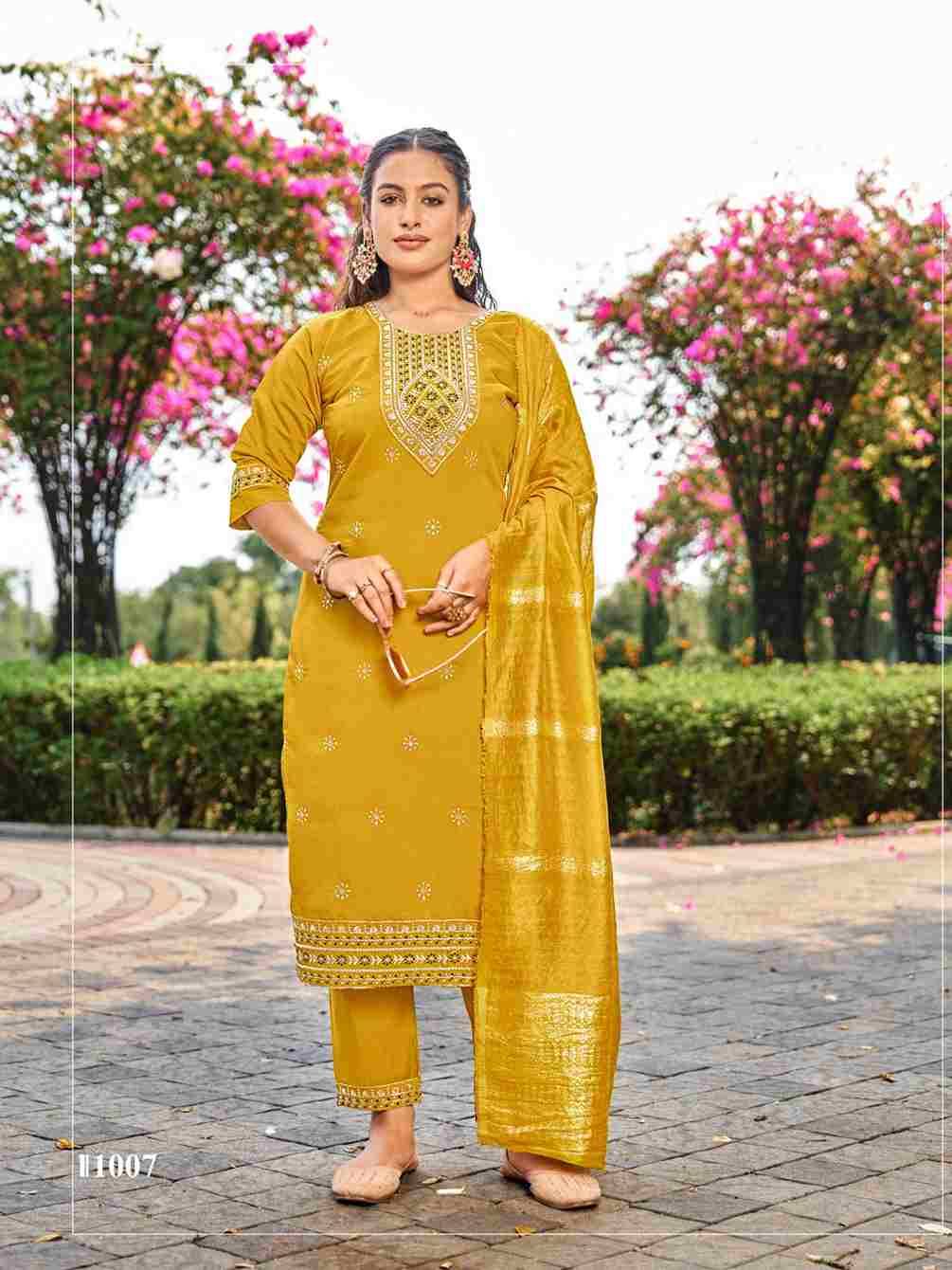 Sofia Vol-1 By Sankheswer 1001 To 1008 Series Beautiful Festive Suits Colorful Stylish Fancy Casual Wear & Ethnic Wear Roman Silk Dresses At Wholesale Price