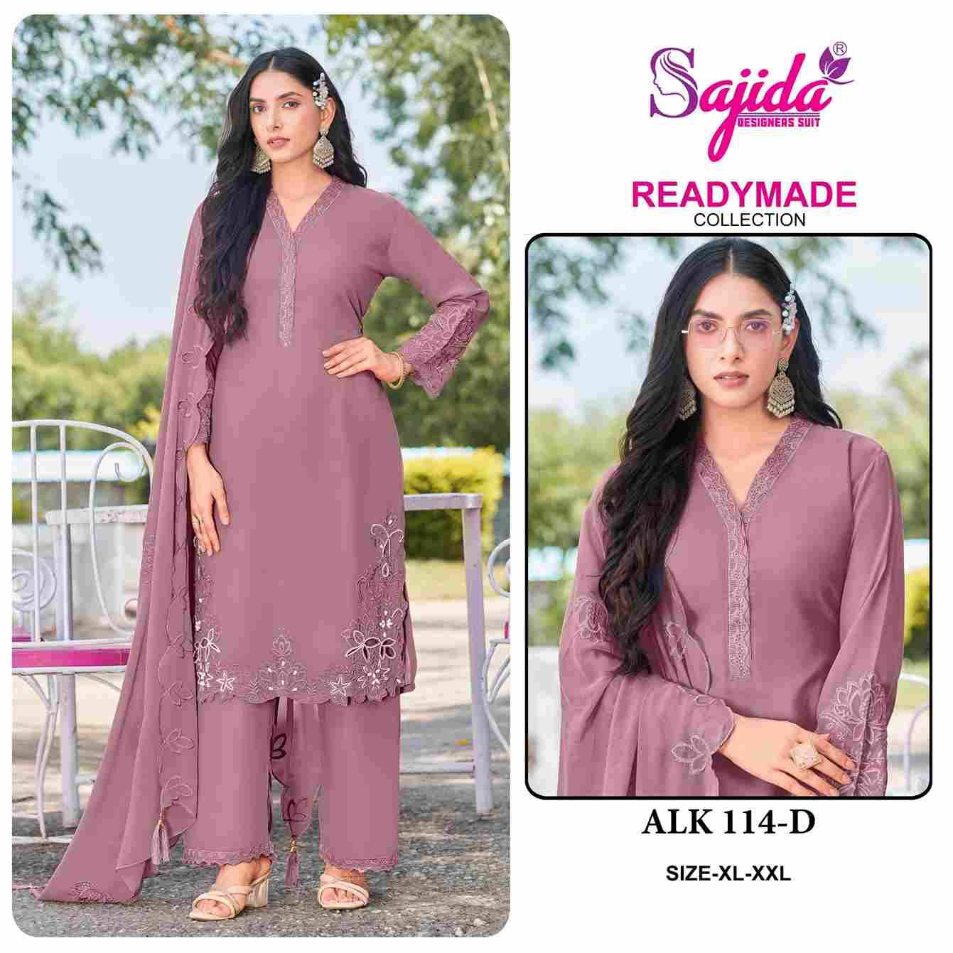 ALK-114 Colours By Sajida Designer Suits 114-A To 114-D Series Beautiful Pakistani Suits Colorful Stylish Fancy Casual Wear & Ethnic Wear Heavy Georgette Embroidered Dresses At Wholesale Price