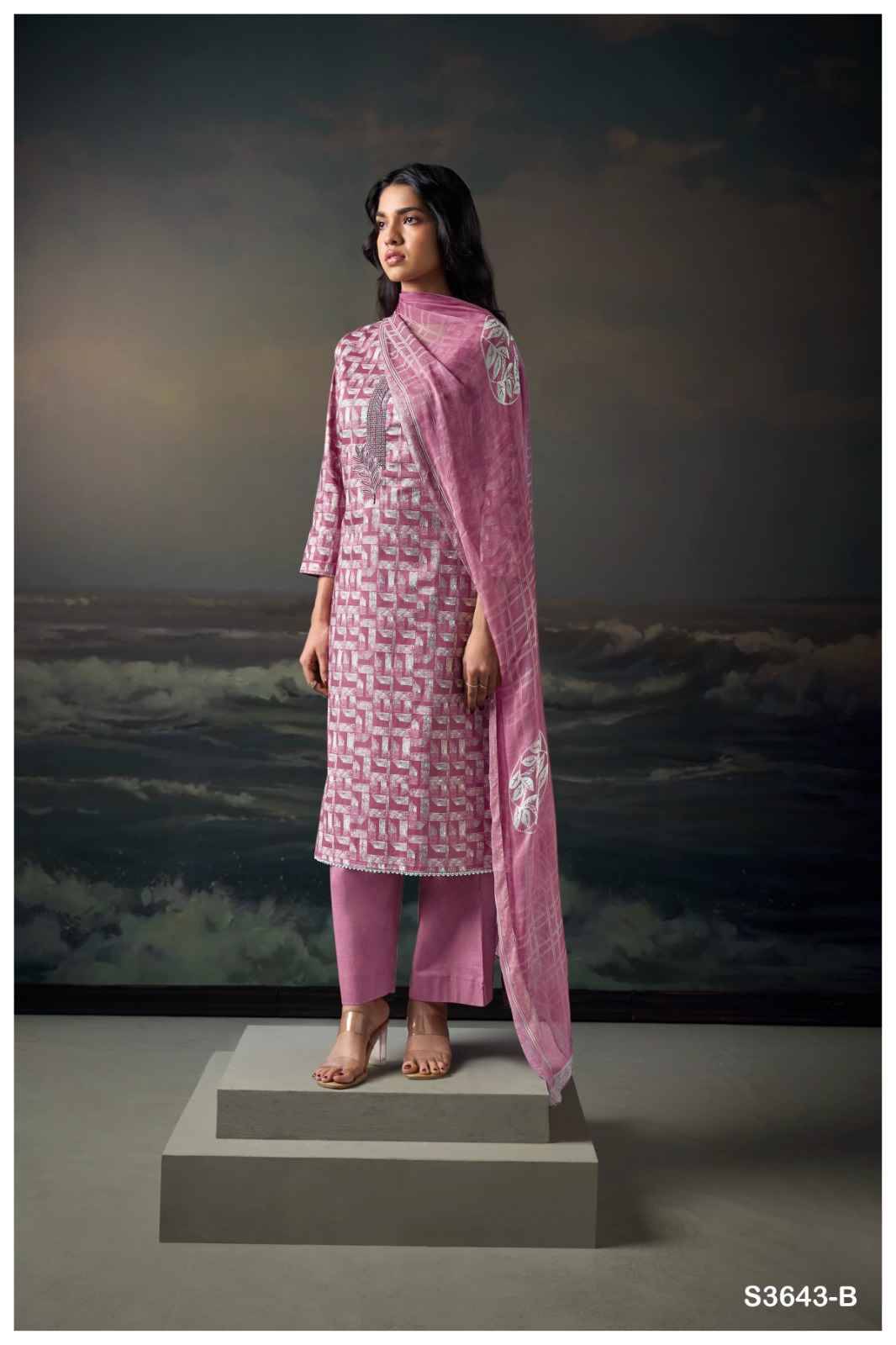 Legeto-3643 By Ganga Fashion 3643-A To 3643-D Series Beautiful Festive Suits Colorful Stylish Fancy Casual Wear & Ethnic Wear Pure Cotton Dresses At Wholesale Price