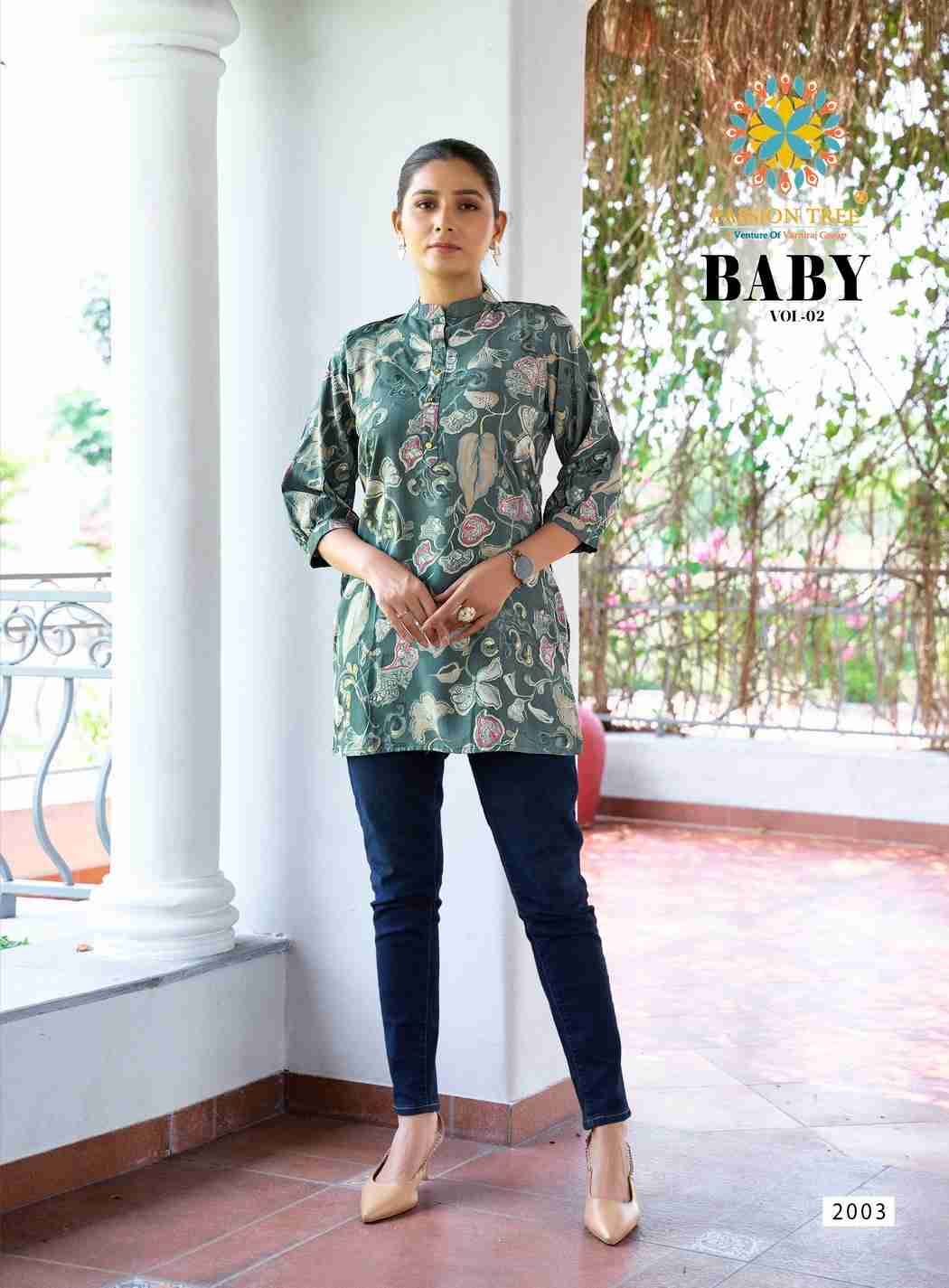Baby Vol-2 By Passion Tree 2001 To 2012 Series Beautiful Stylish Fancy Colorful Casual Wear & Ethnic Wear Heavy Rayon Slub Tops At Wholesale Price