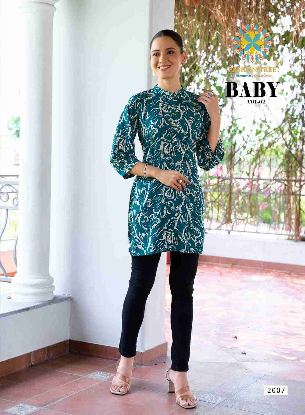 Baby Vol-2 By Passion Tree 2001 To 2012 Series Beautiful Stylish Fancy Colorful Casual Wear & Ethnic Wear Heavy Rayon Slub Tops At Wholesale Price