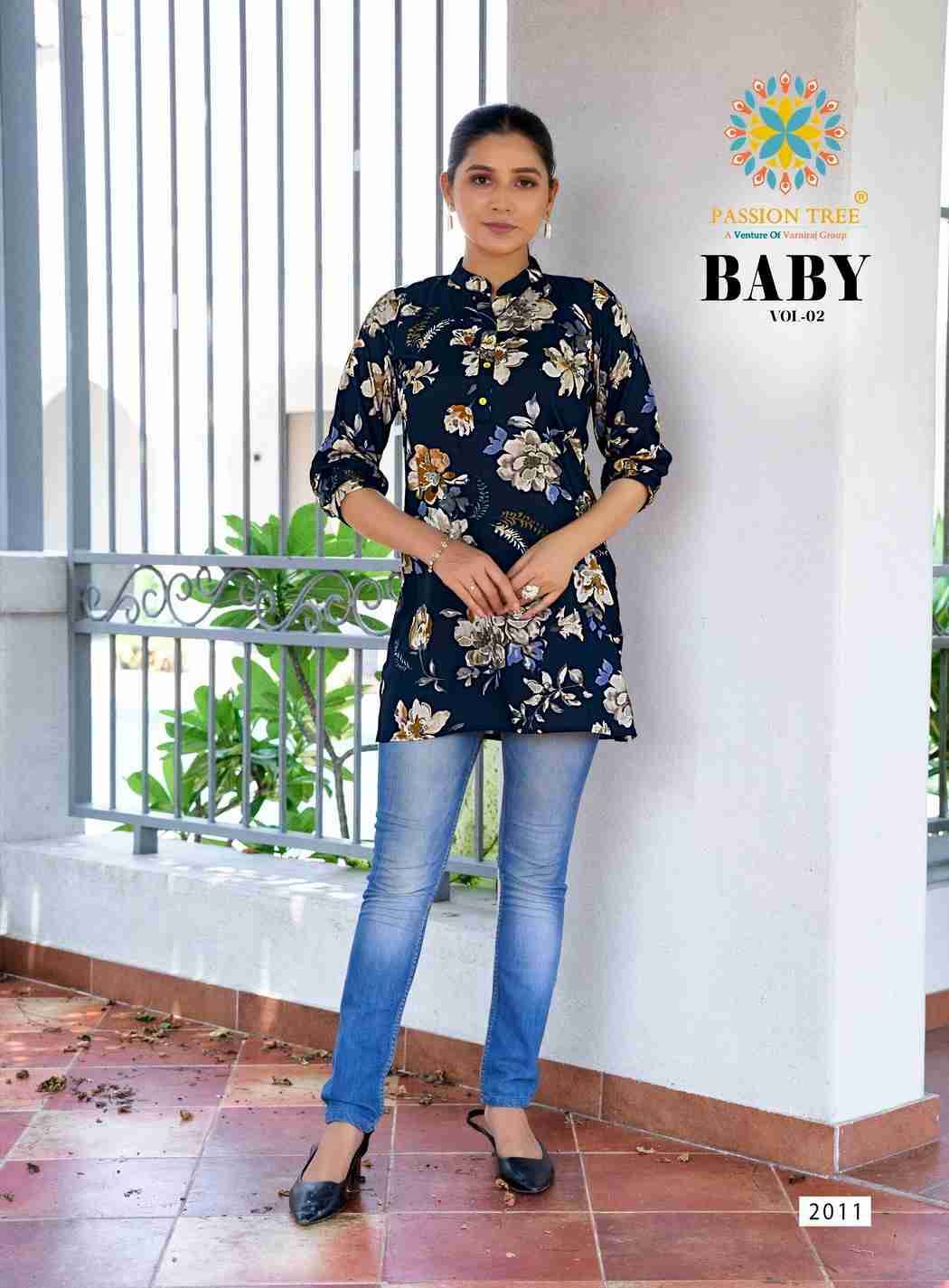 Baby Vol-2 By Passion Tree 2001 To 2012 Series Beautiful Stylish Fancy Colorful Casual Wear & Ethnic Wear Heavy Rayon Slub Tops At Wholesale Price