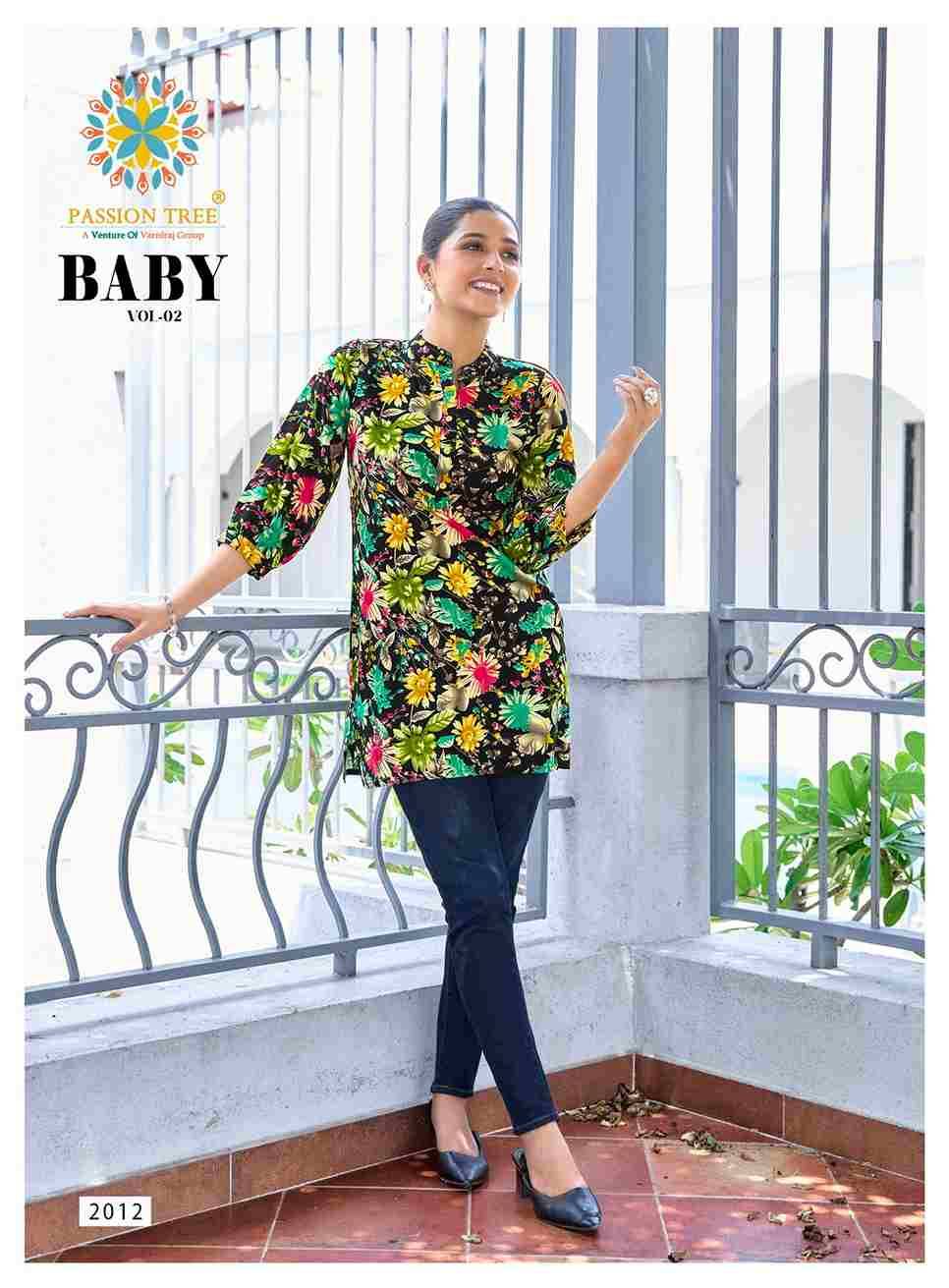 Baby Vol-2 By Passion Tree 2001 To 2012 Series Beautiful Stylish Fancy Colorful Casual Wear & Ethnic Wear Heavy Rayon Slub Tops At Wholesale Price