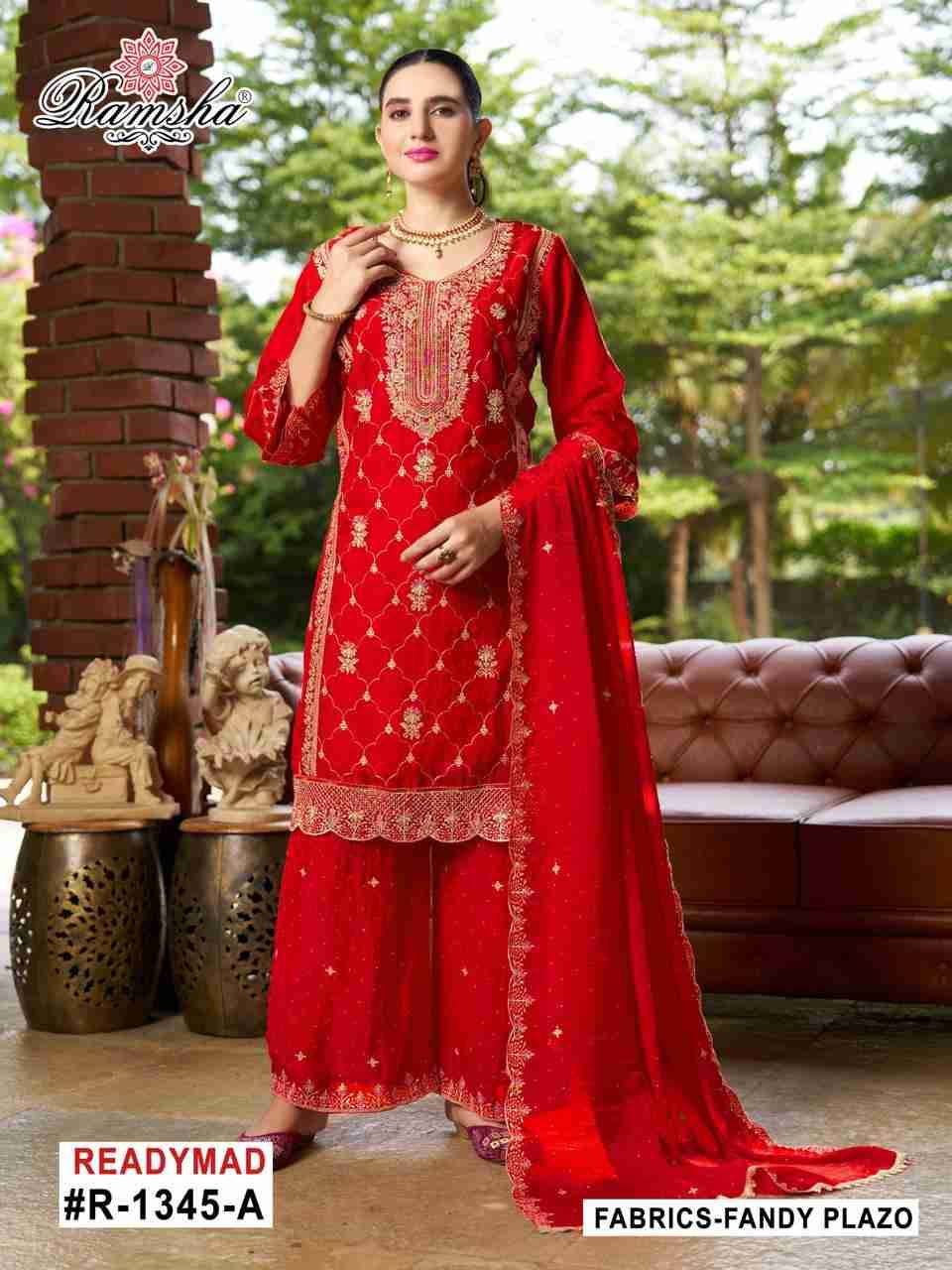 Ramsha 1345 Colours By Ramsha 1345-A To 1345-D Series Designer Pakistani Suits Beautiful Fancy Colorful Stylish Party Wear & Occasional Wear Fandy Embroidered Dresses At Wholesale Price