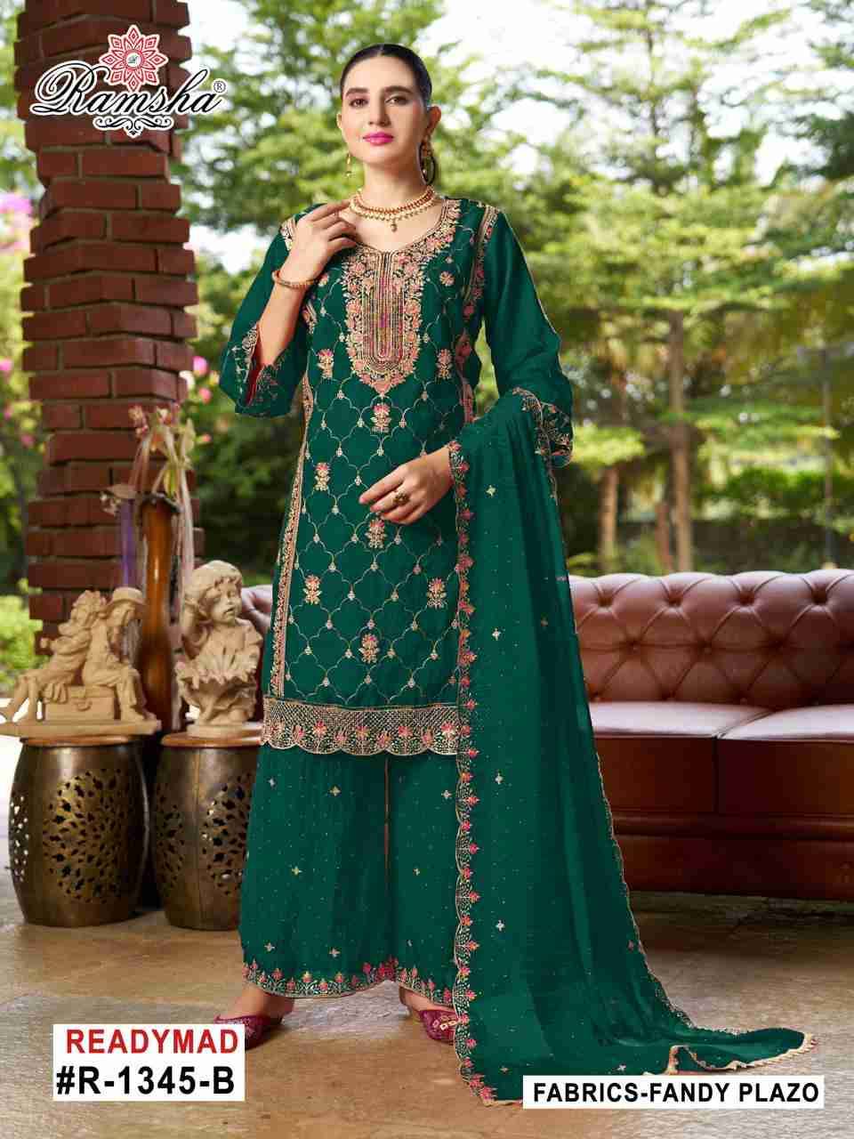 Ramsha 1345 Colours By Ramsha 1345-A To 1345-D Series Designer Pakistani Suits Beautiful Fancy Colorful Stylish Party Wear & Occasional Wear Fandy Embroidered Dresses At Wholesale Price