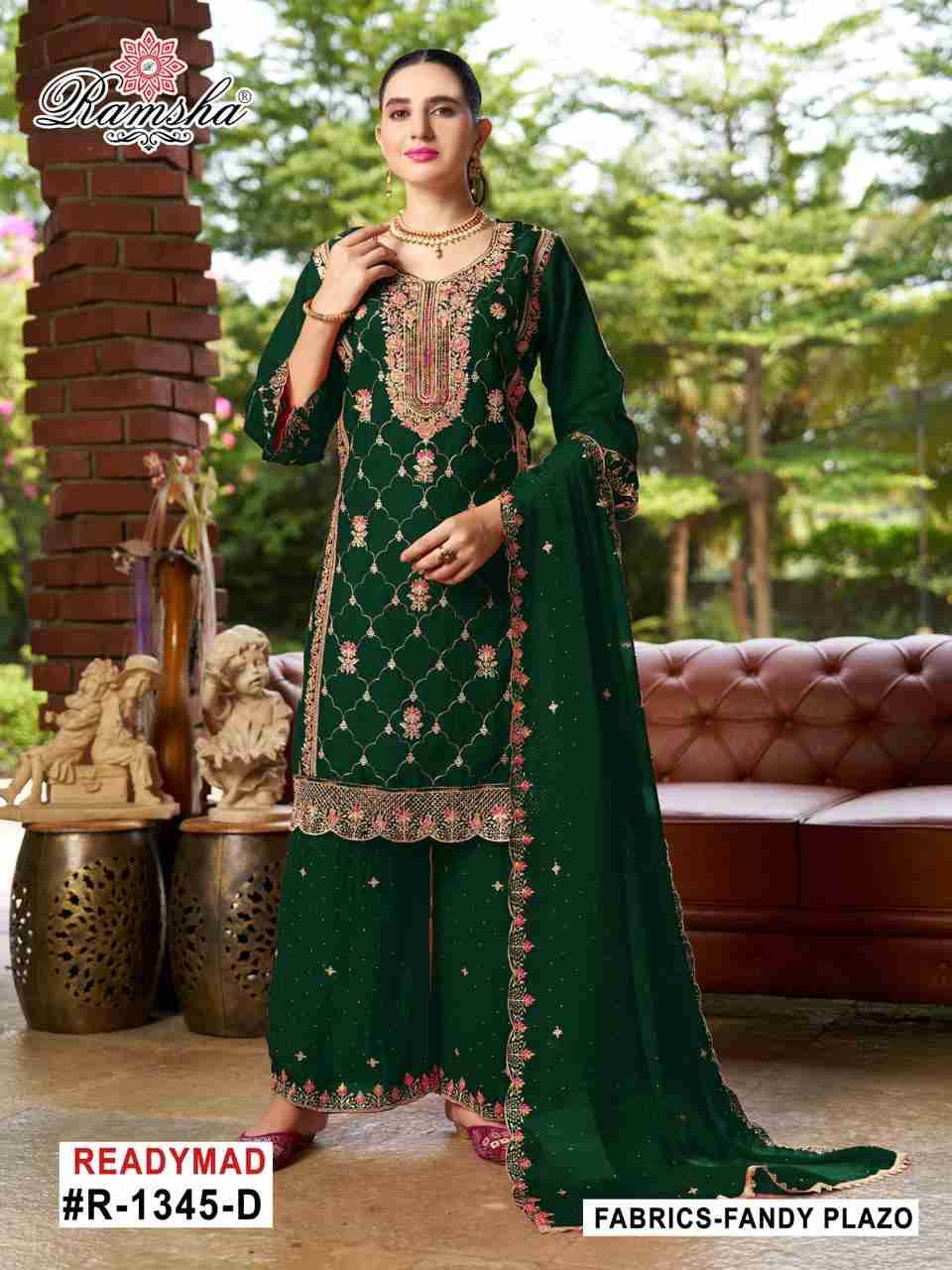 Ramsha 1345 Colours By Ramsha 1345-A To 1345-D Series Designer Pakistani Suits Beautiful Fancy Colorful Stylish Party Wear & Occasional Wear Fandy Embroidered Dresses At Wholesale Price