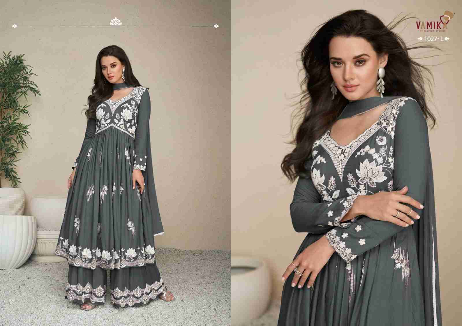 Lakhnavi Vol-5 Super Color By Vamika 1027-K To 1027-O Series Beautiful Stylish Sharara Suits Fancy Colorful Casual Wear & Ethnic Wear & Ready To Wear Pure Rayon Printed Dresses At Wholesale Price