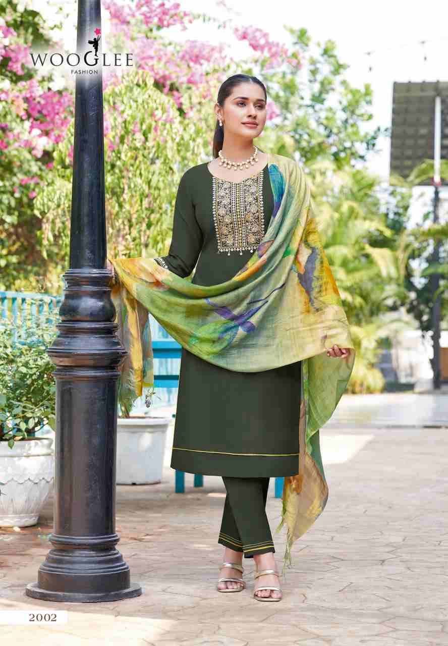 Abhilasa By Wooglee 2001 To 2005 Series Beautiful Festive Suits Colorful Stylish Fancy Casual Wear & Ethnic Wear Viscose Weaving Dresses At Wholesale Price
