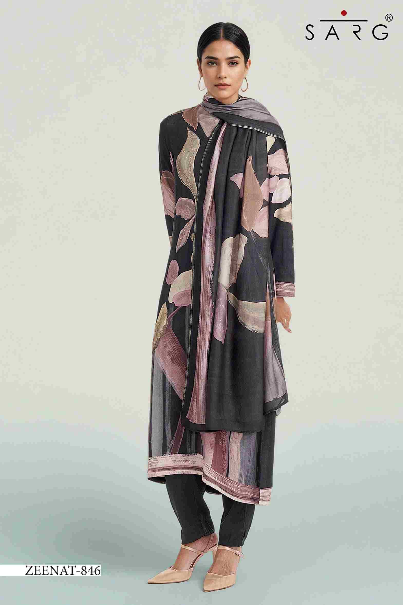 Zeenat By Sarg Beautiful Stylish Festive Suits Fancy Colorful Casual Wear & Ethnic Wear & Ready To Wear Pure Lawn Cotton Digital Print Dresses At Wholesale Price