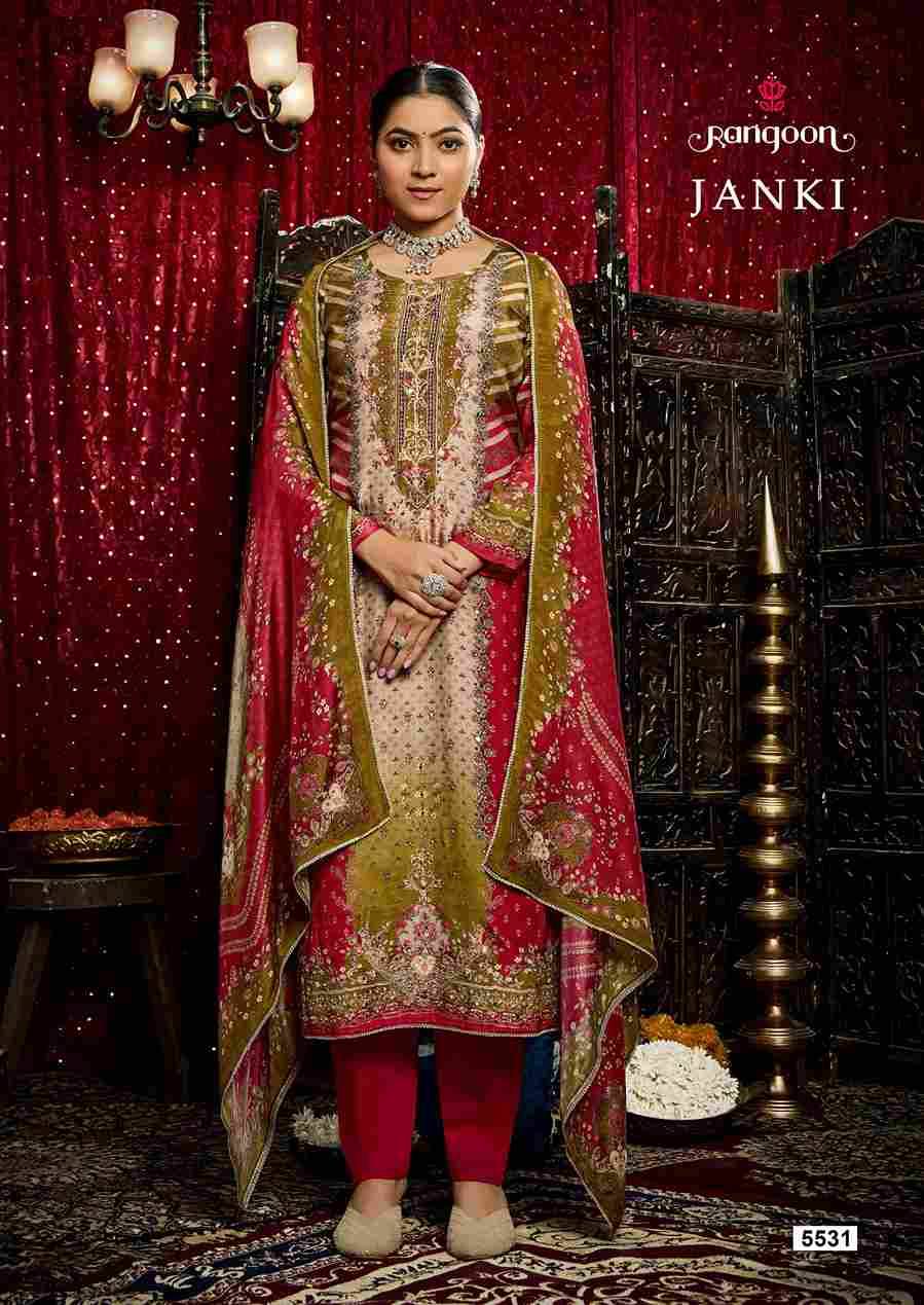 Janki By Rangoon 5531 To 5534 Series Beautiful Festive Suits Colorful Stylish Fancy Casual Wear & Ethnic Wear Pure Muslin Dresses At Wholesale Price