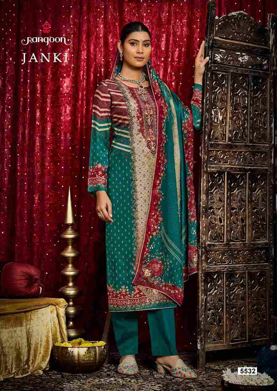 Janki By Rangoon 5531 To 5534 Series Beautiful Festive Suits Colorful Stylish Fancy Casual Wear & Ethnic Wear Pure Muslin Dresses At Wholesale Price