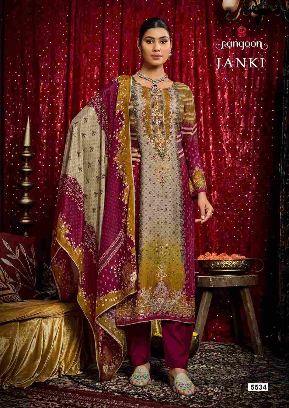 Janki By Rangoon 5531 To 5534 Series Beautiful Festive Suits Colorful Stylish Fancy Casual Wear & Ethnic Wear Pure Muslin Dresses At Wholesale Price
