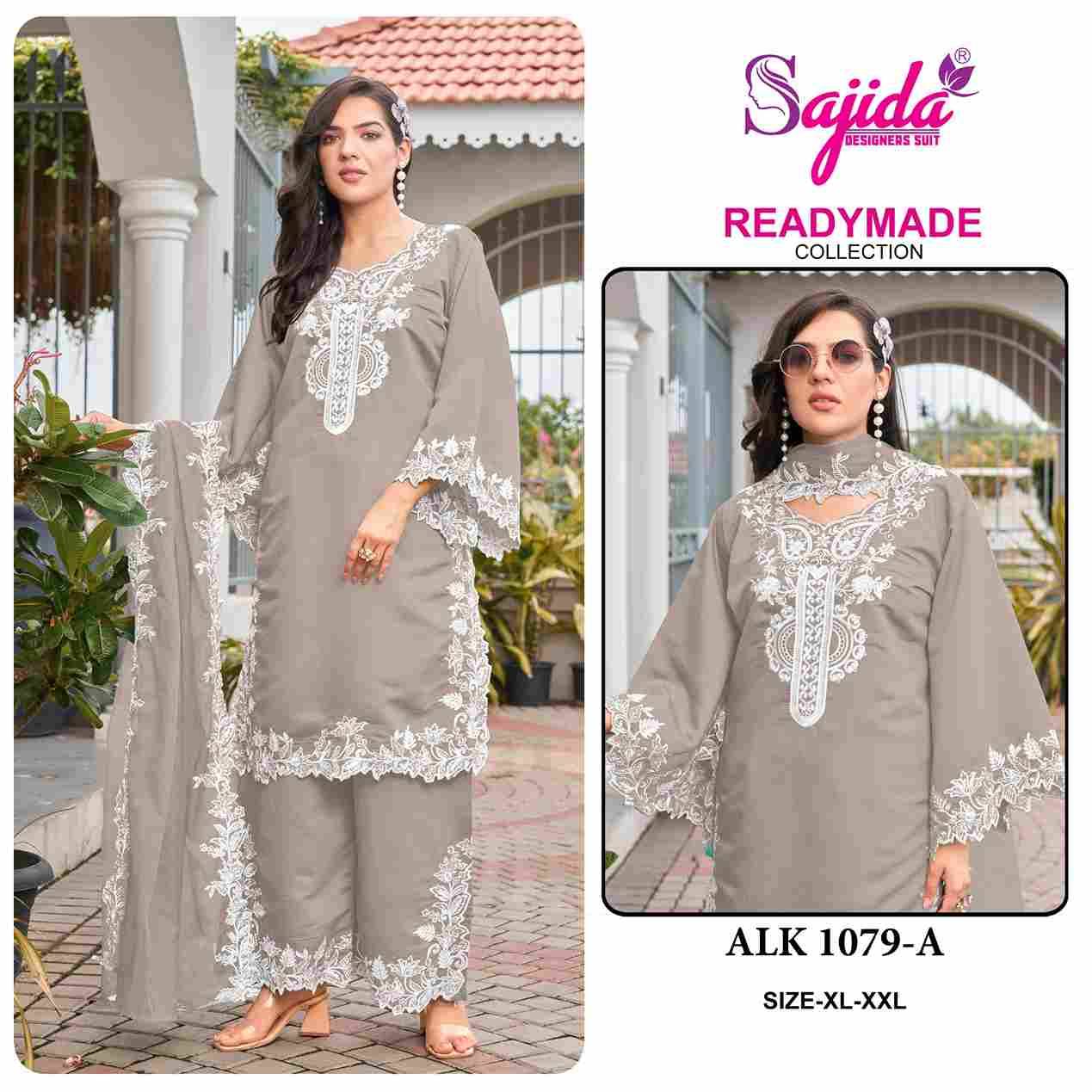 ALK-1079 Colours By Sajida Designer Suits 1079-A To 1079-D Series Beautiful Pakistani Suits Colorful Stylish Fancy Casual Wear & Ethnic Wear Roman Silk Embroidered Dresses At Wholesale Price