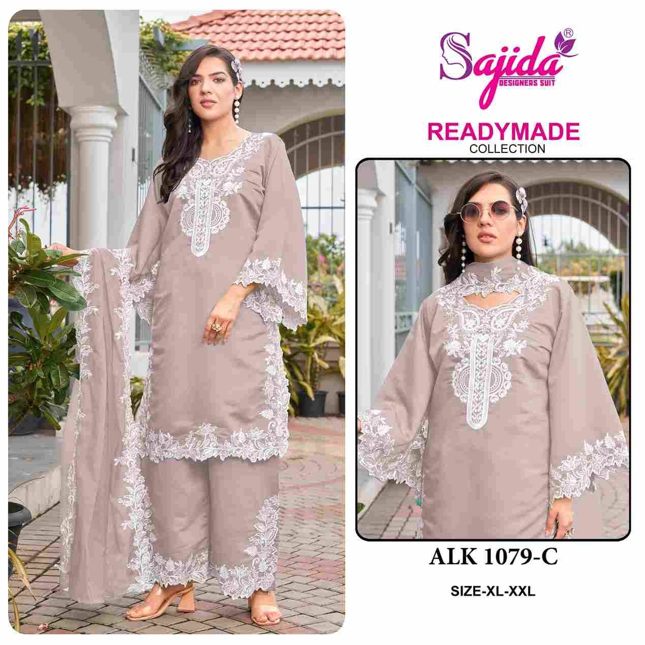 ALK-1079 Colours By Sajida Designer Suits 1079-A To 1079-D Series Beautiful Pakistani Suits Colorful Stylish Fancy Casual Wear & Ethnic Wear Roman Silk Embroidered Dresses At Wholesale Price
