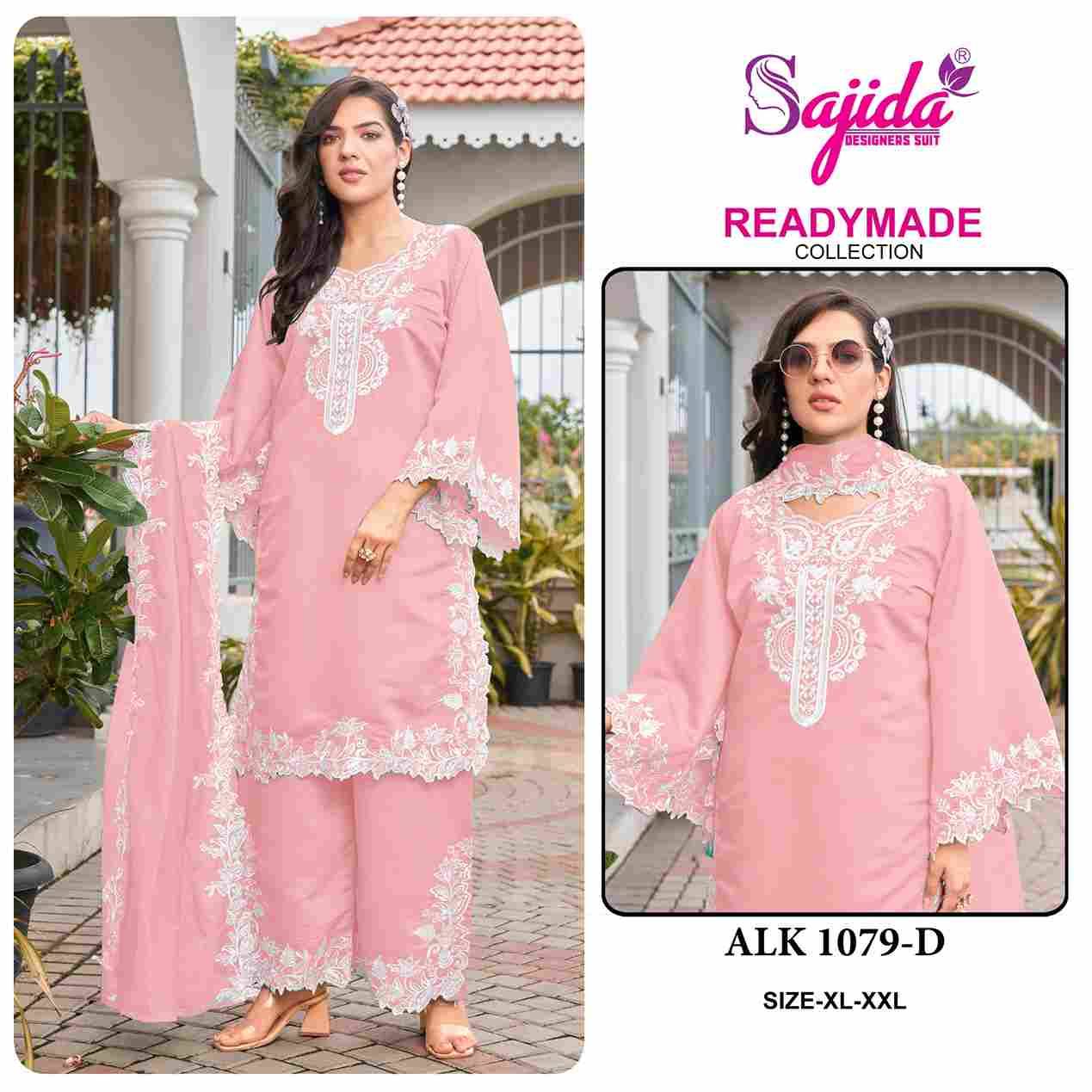 ALK-1079 Colours By Sajida Designer Suits 1079-A To 1079-D Series Beautiful Pakistani Suits Colorful Stylish Fancy Casual Wear & Ethnic Wear Roman Silk Embroidered Dresses At Wholesale Price