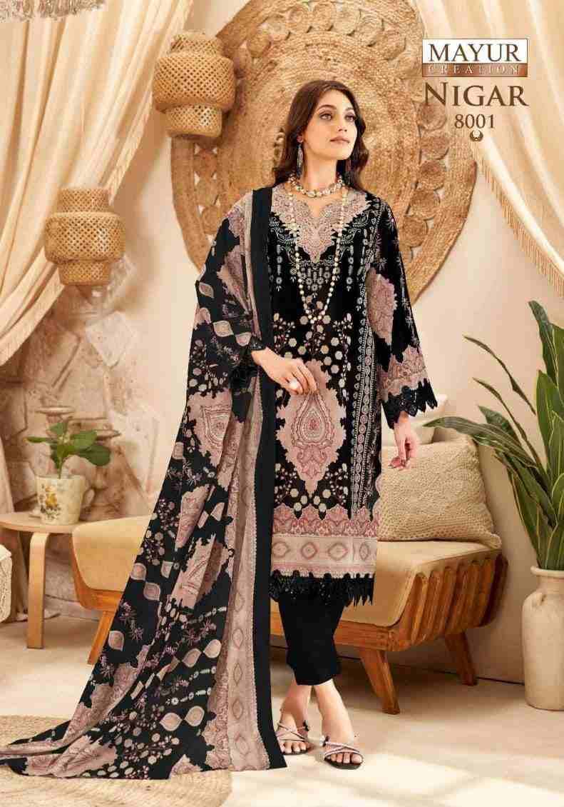 Nigar Vol-8 By Mayur Creation 8001 To 8008 Series Beautiful Festive Suits Stylish Fancy Colorful Casual Wear & Ethnic Wear Heavy Cotton Print Dresses At Wholesale Price