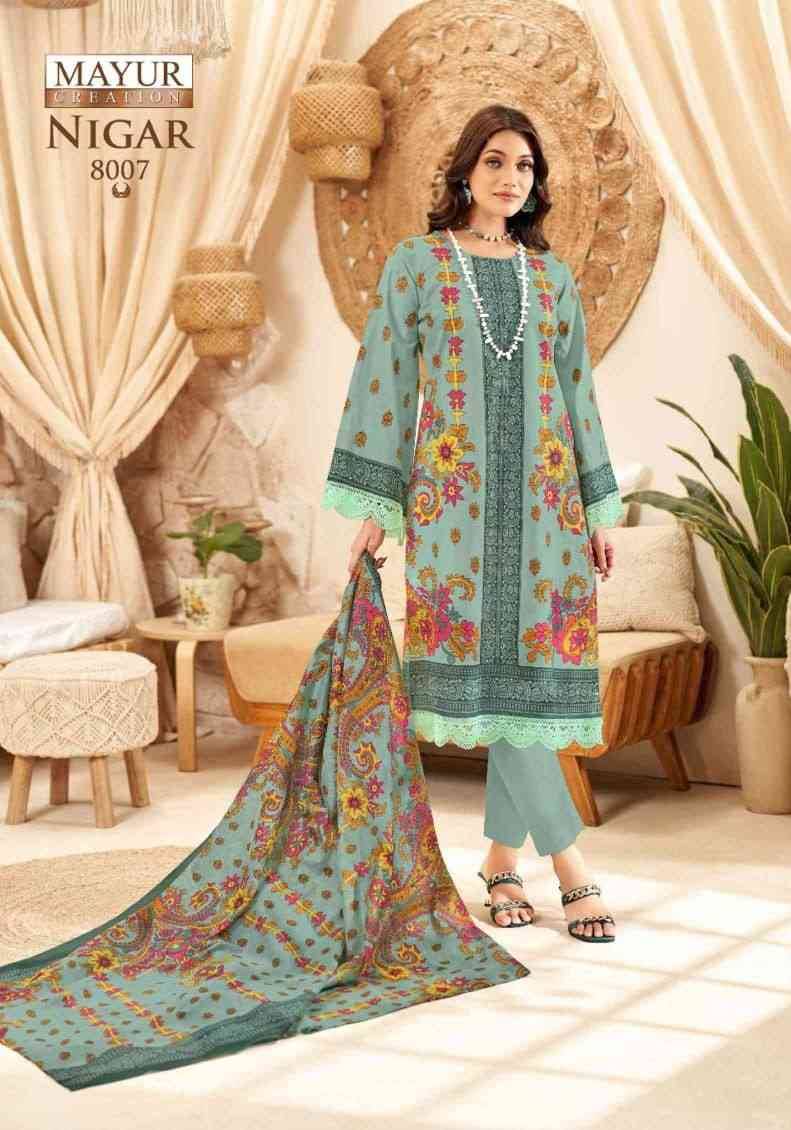 Nigar Vol-8 By Mayur Creation 8001 To 8008 Series Beautiful Festive Suits Stylish Fancy Colorful Casual Wear & Ethnic Wear Heavy Cotton Print Dresses At Wholesale Price