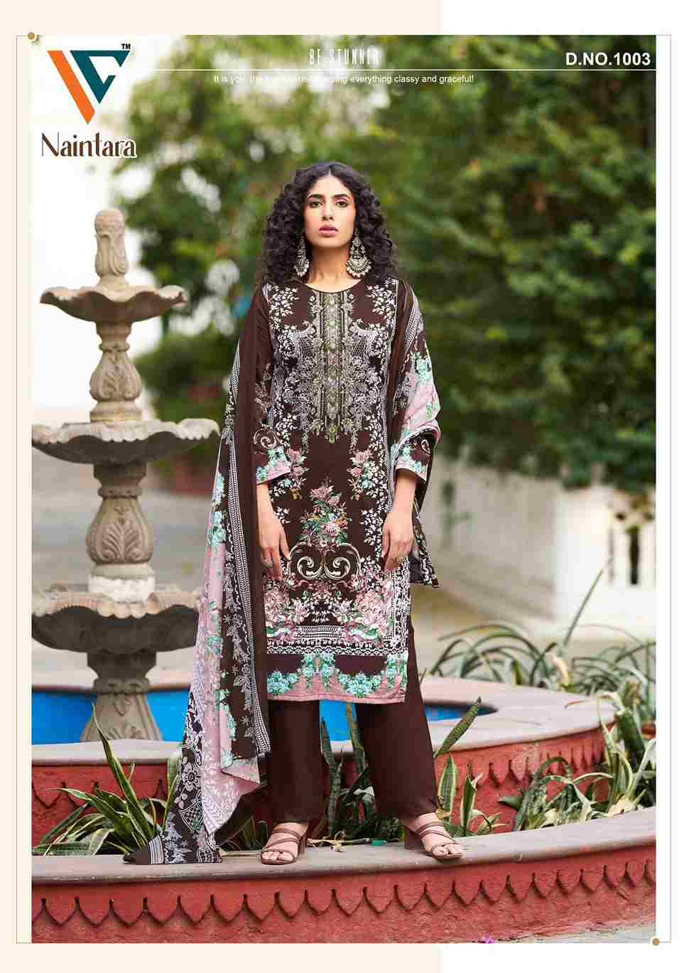 Naintara Vol-1 By Vandana Creation 1001 To 1008 Series Beautiful Festive Suits Stylish Fancy Colorful Casual Wear & Ethnic Wear Cambric Cotton Print Dresses At Wholesale Price