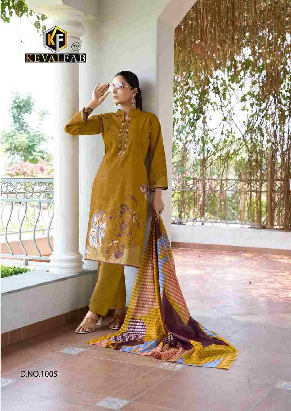 Aalaya By Keval Fab 1001 To 1008 Series Beautiful Festive Suits Stylish Fancy Colorful Casual Wear & Ethnic Wear Heavy Cotton Dresses At Wholesale Price