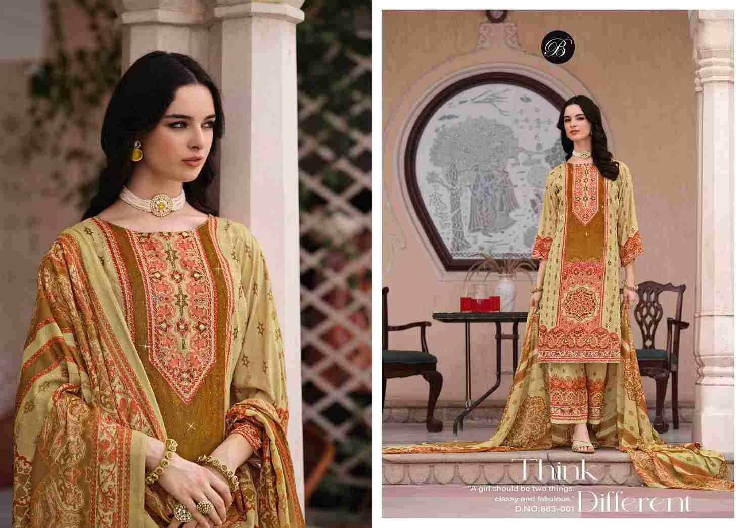 Shaheen Vol-5 By Belliza 863-001 To 863-008 Series Beautiful Festive Suits Stylish Fancy Colorful Casual Wear & Ethnic Wear Pure Viscose Rayon Print Dresses At Wholesale Price