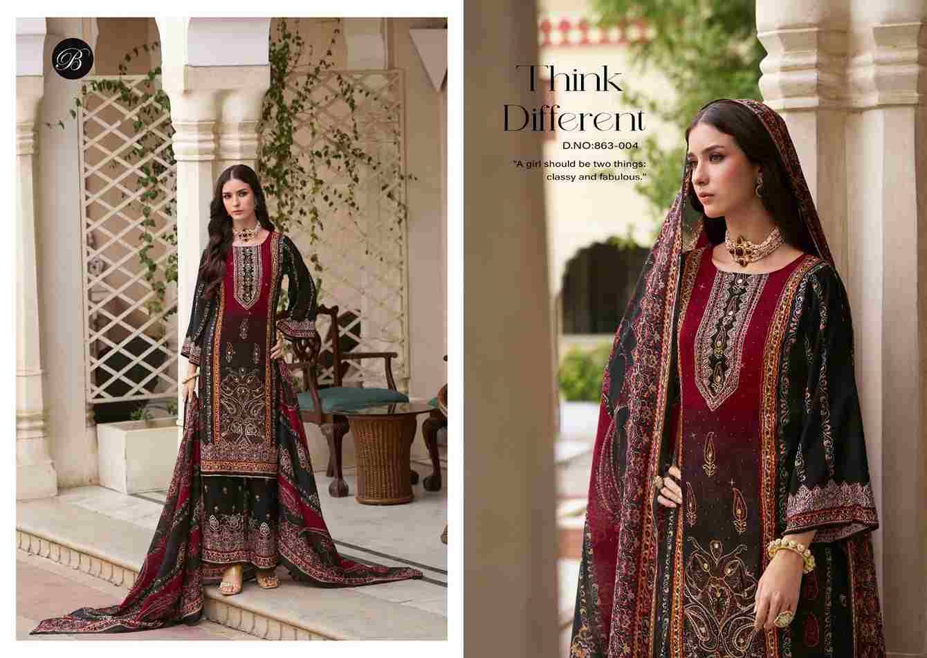 Shaheen Vol-5 By Belliza 863-001 To 863-008 Series Beautiful Festive Suits Stylish Fancy Colorful Casual Wear & Ethnic Wear Pure Viscose Rayon Print Dresses At Wholesale Price